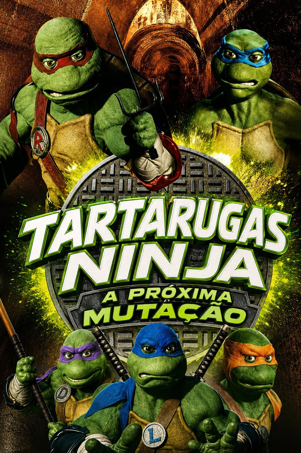 Pôster de Tartarugas Ninja: A Próxima Mutação