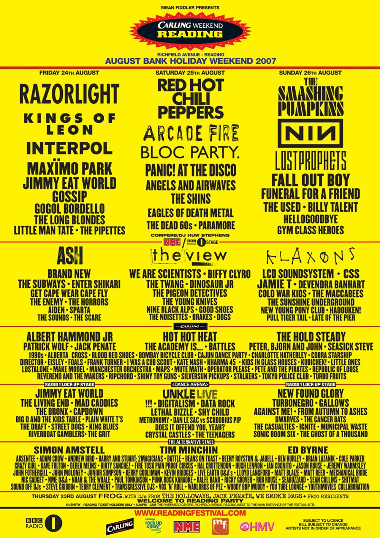 Pôster de Radio 1 at Reading and Leeds Festival