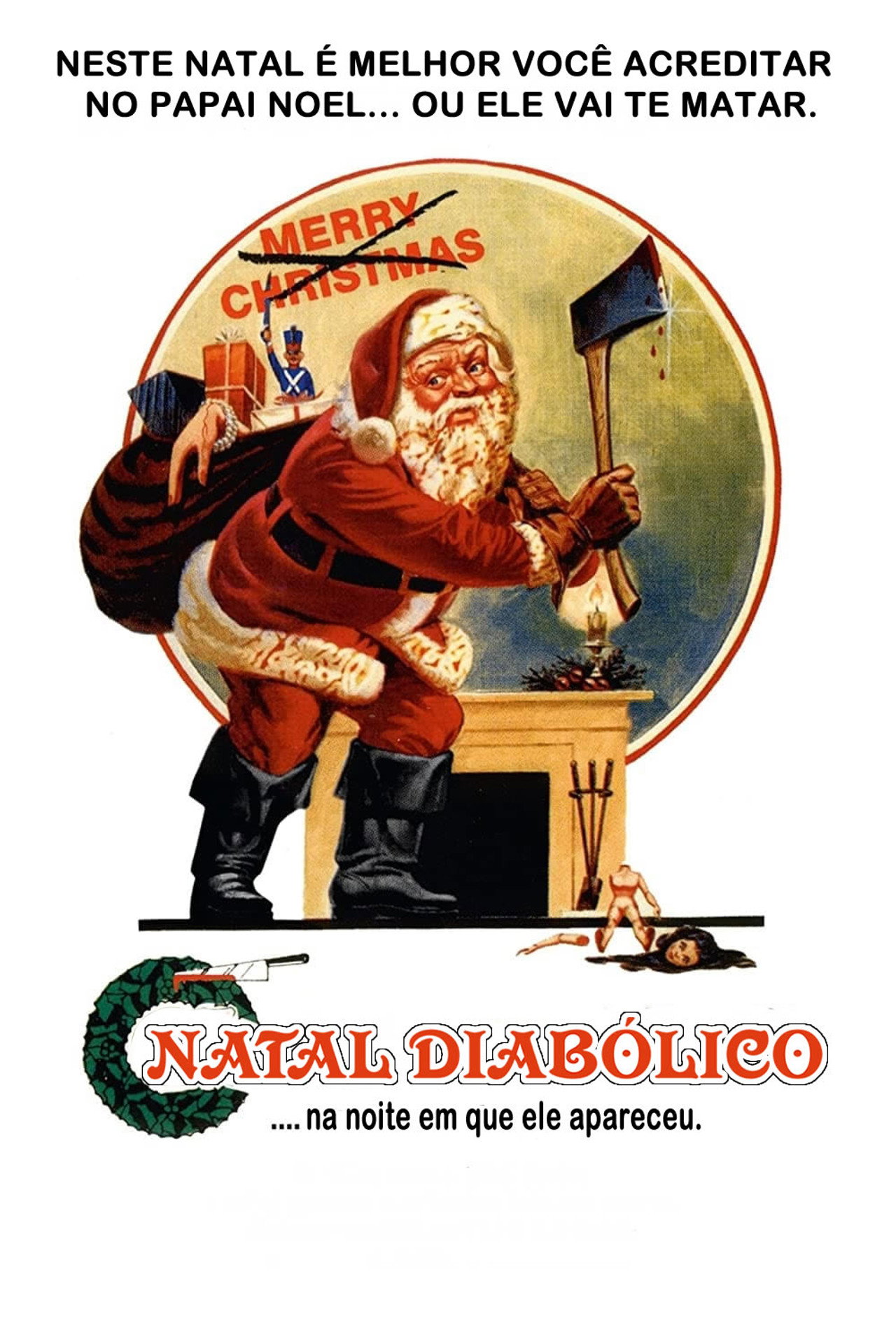 Pôster de Natal Diabólico