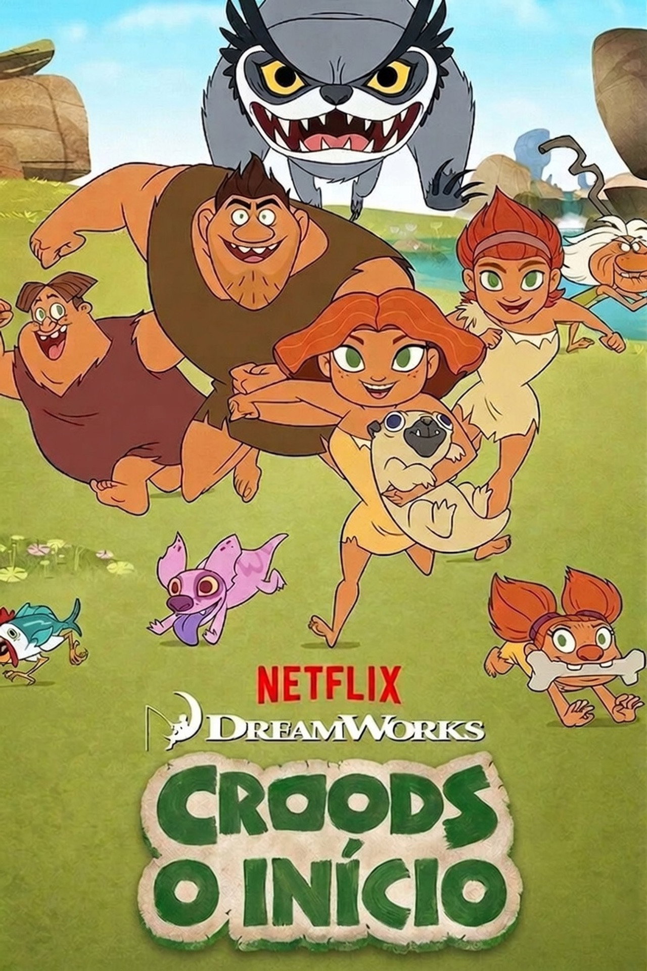 Pôster de Croods, o Início
