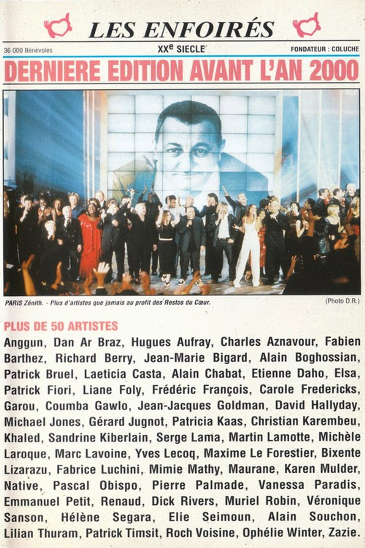 Pôster de Les Enfoirés 1999 - Dernière édition avant l'an 2000
