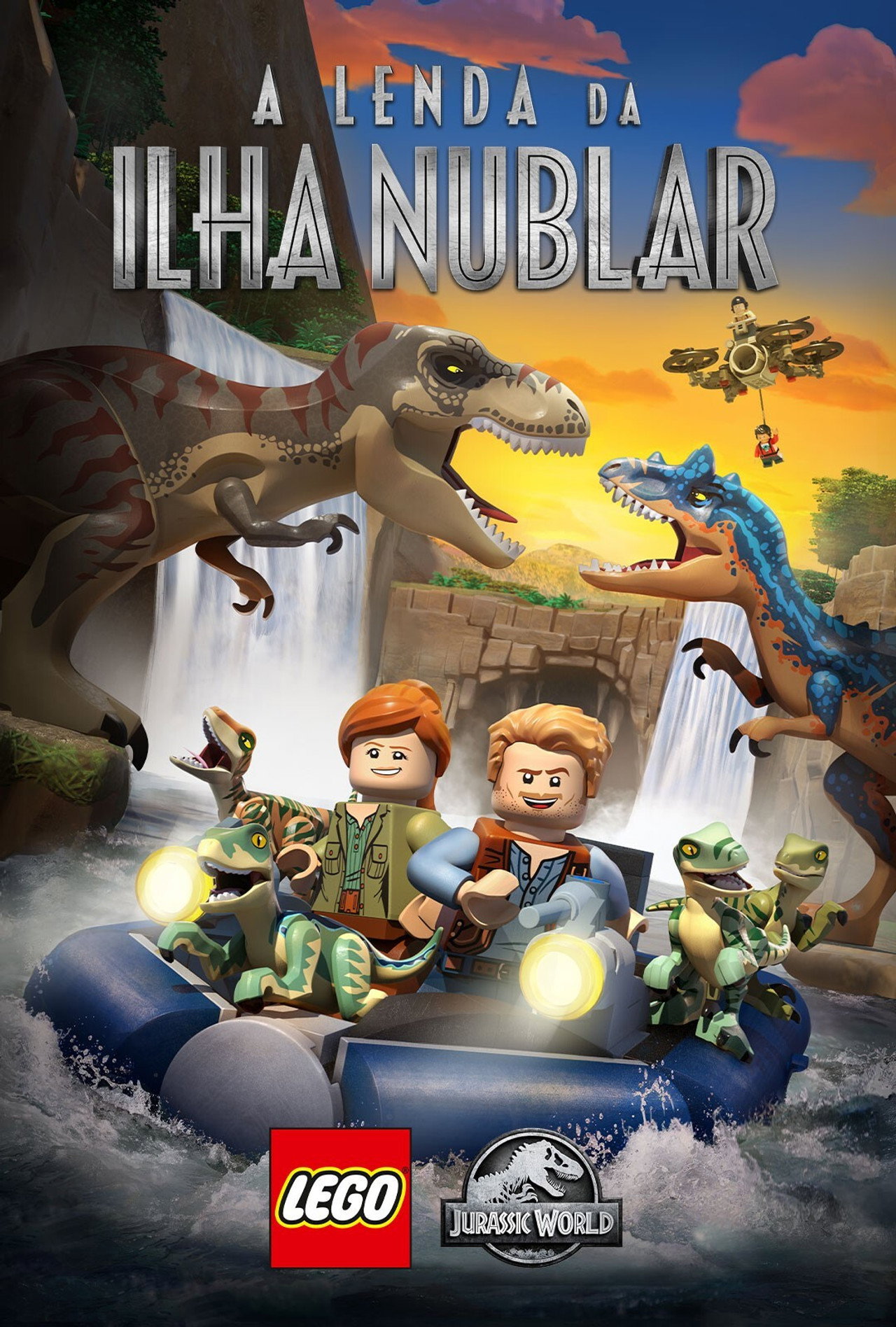 Pôster de LEGO Jurassic World: A Lenda da Ilha Nublar