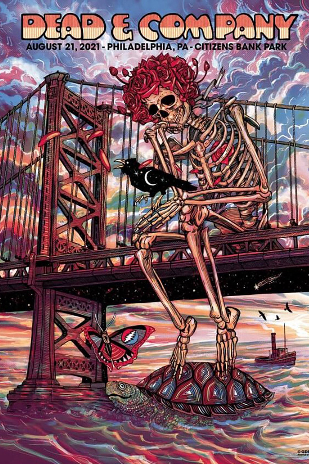 Pôster de Dead & Company: 2021-08-21 Citizens Bank Park, Philadelphia, PA