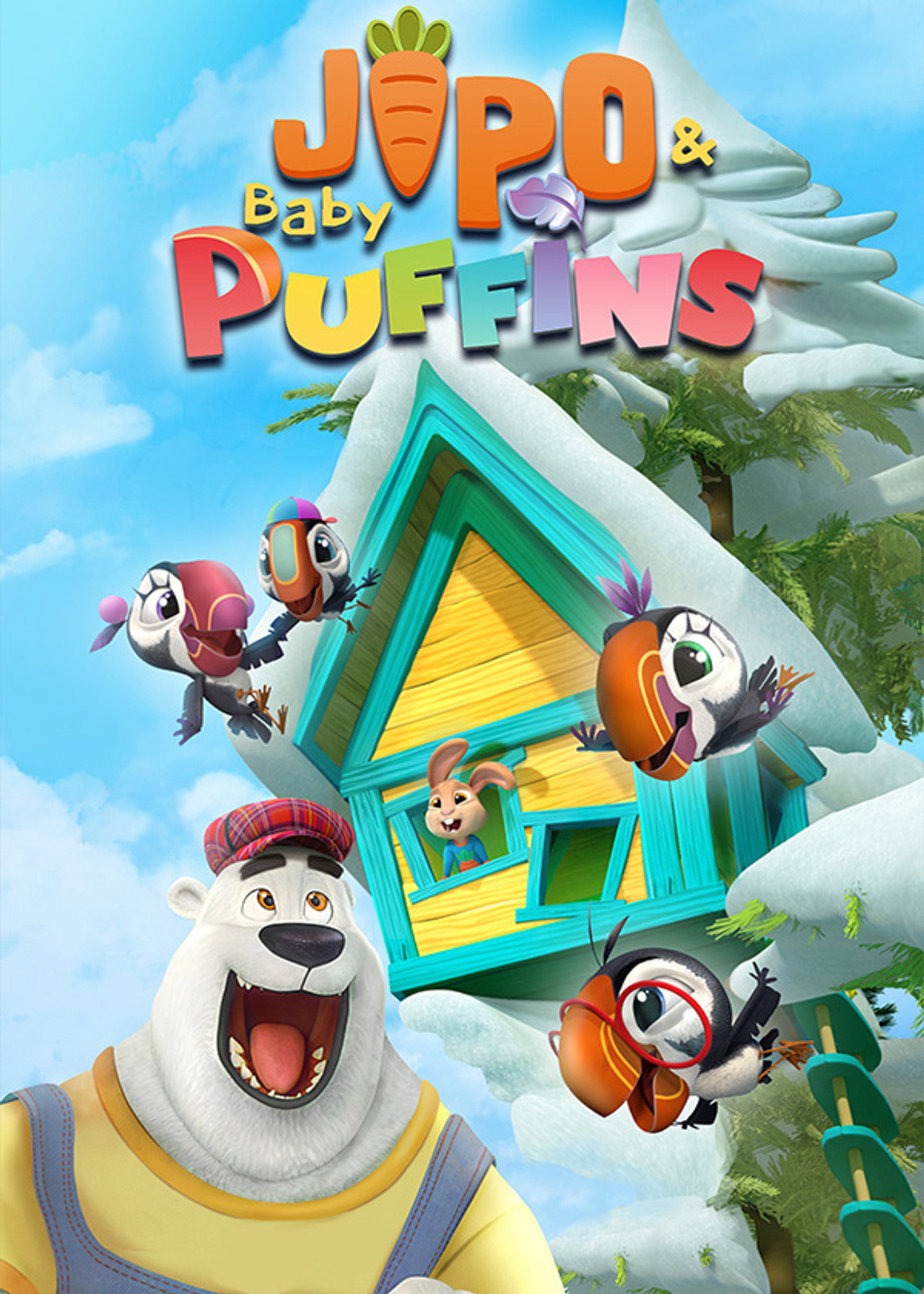 Pôster de Baby Puffins & Bunny