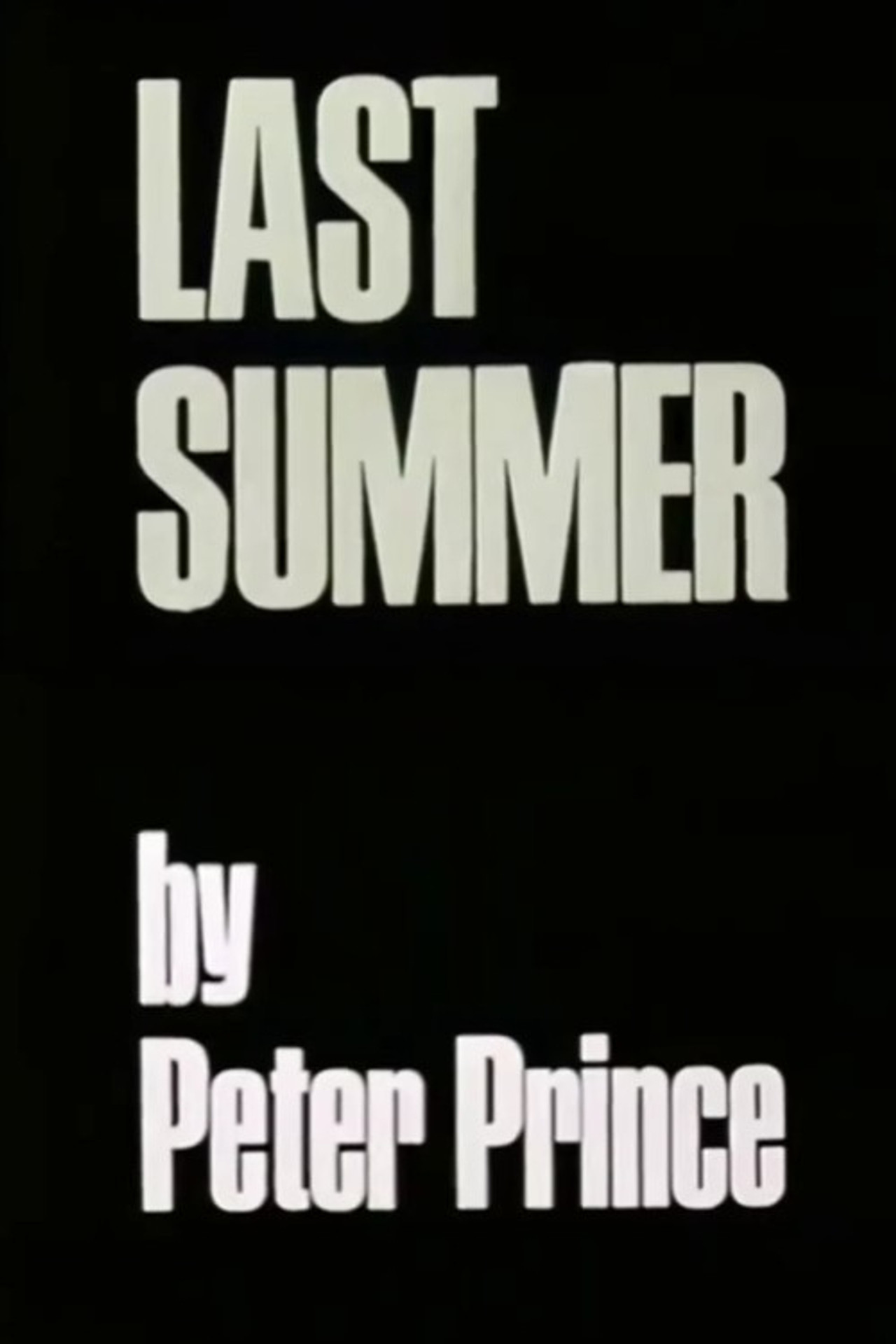 Pôster de Last Summer