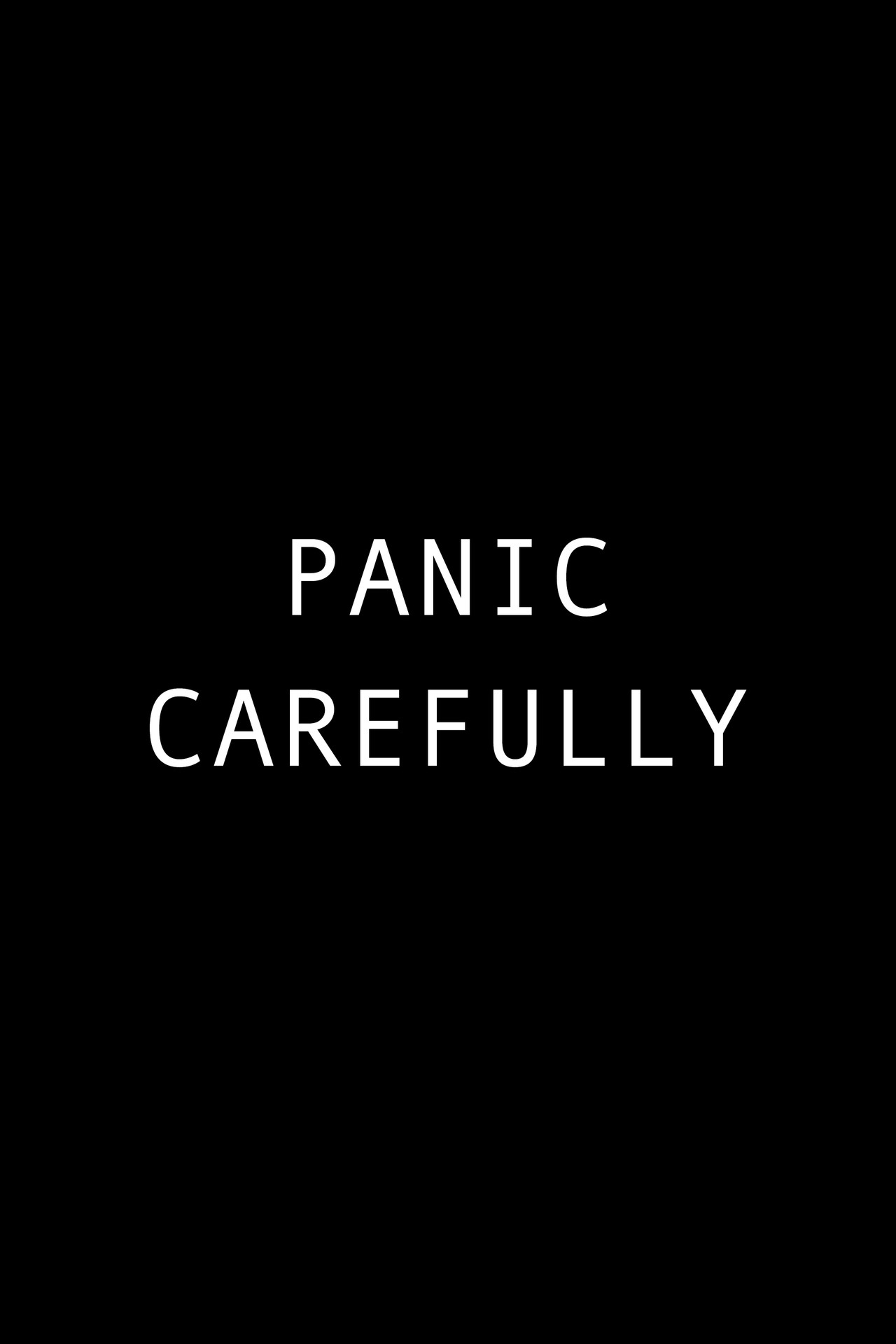 Pôster de Panic Carefully