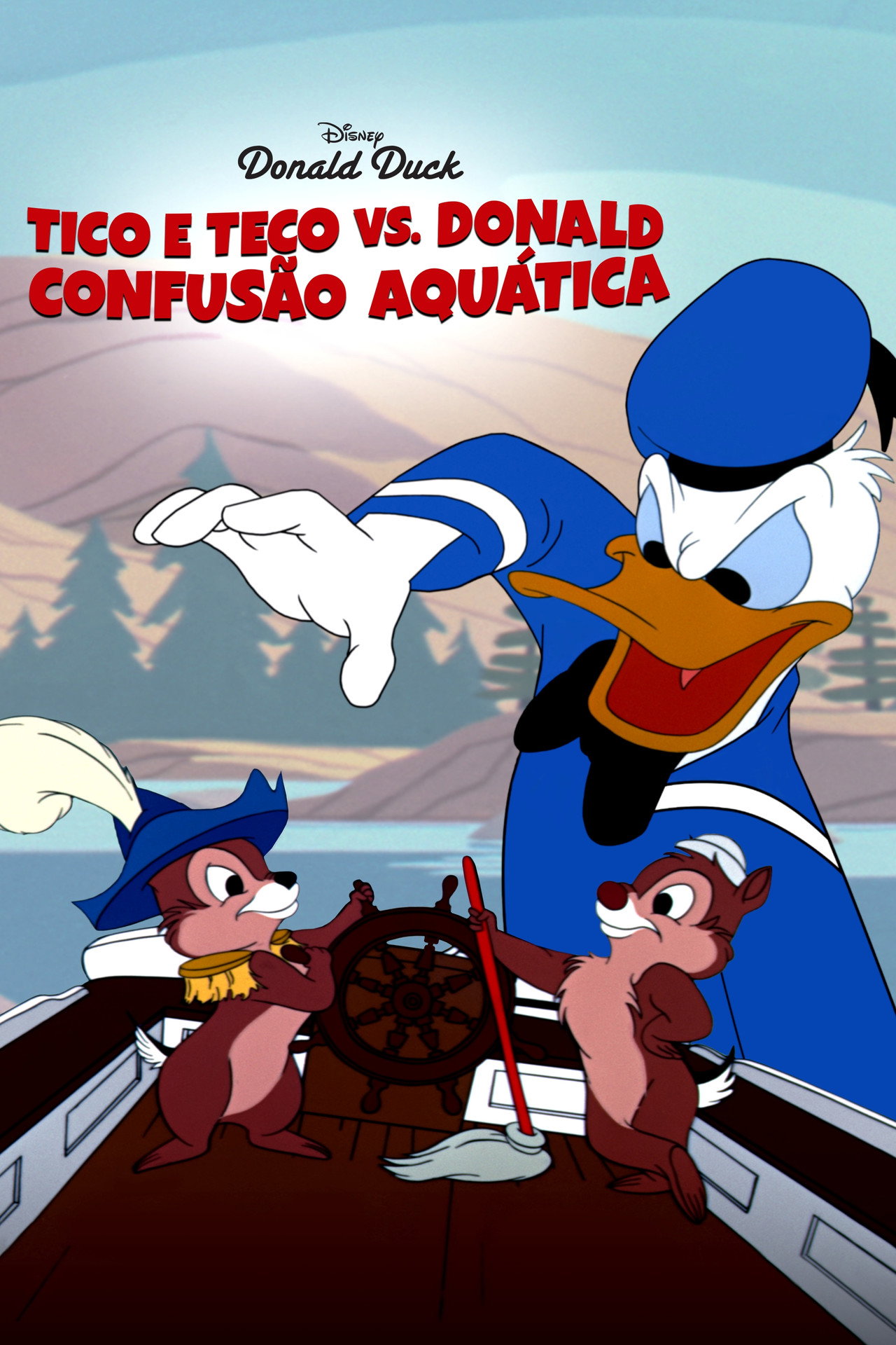 Pôster de Tico e Teco vs. Donald: Confusão Aquática