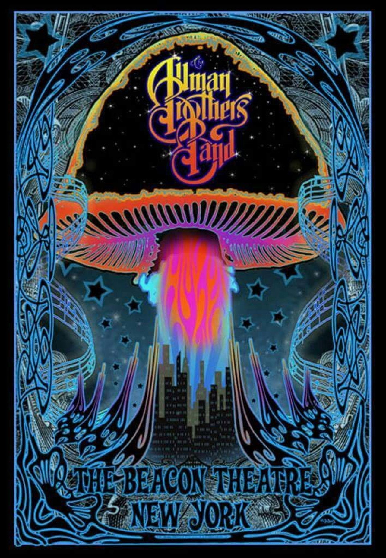 Pôster de Allman Brothers Band - With Eric Clapton at the Beacon Theatre, NYC
