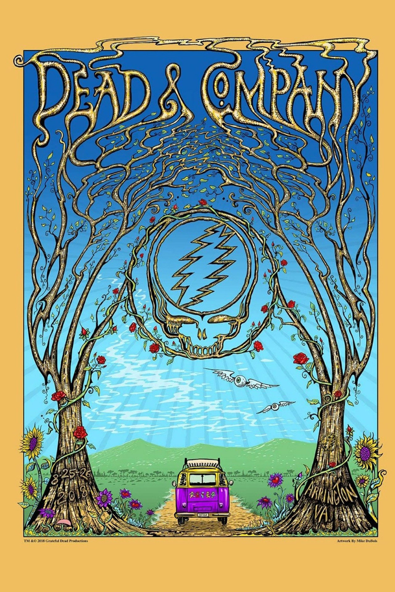 Pôster de Dead  & Company: 2018-08-25 LOCKN' Music Festival, Arrington, VA