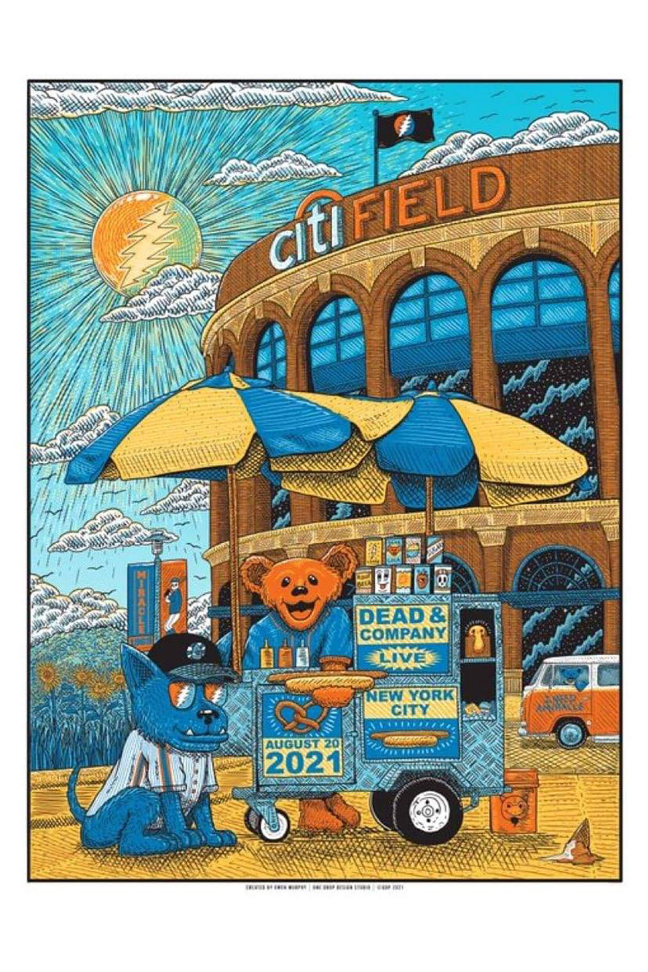 Pôster de Dead & Company: 2021-08-20 Citi Field, New York, NY