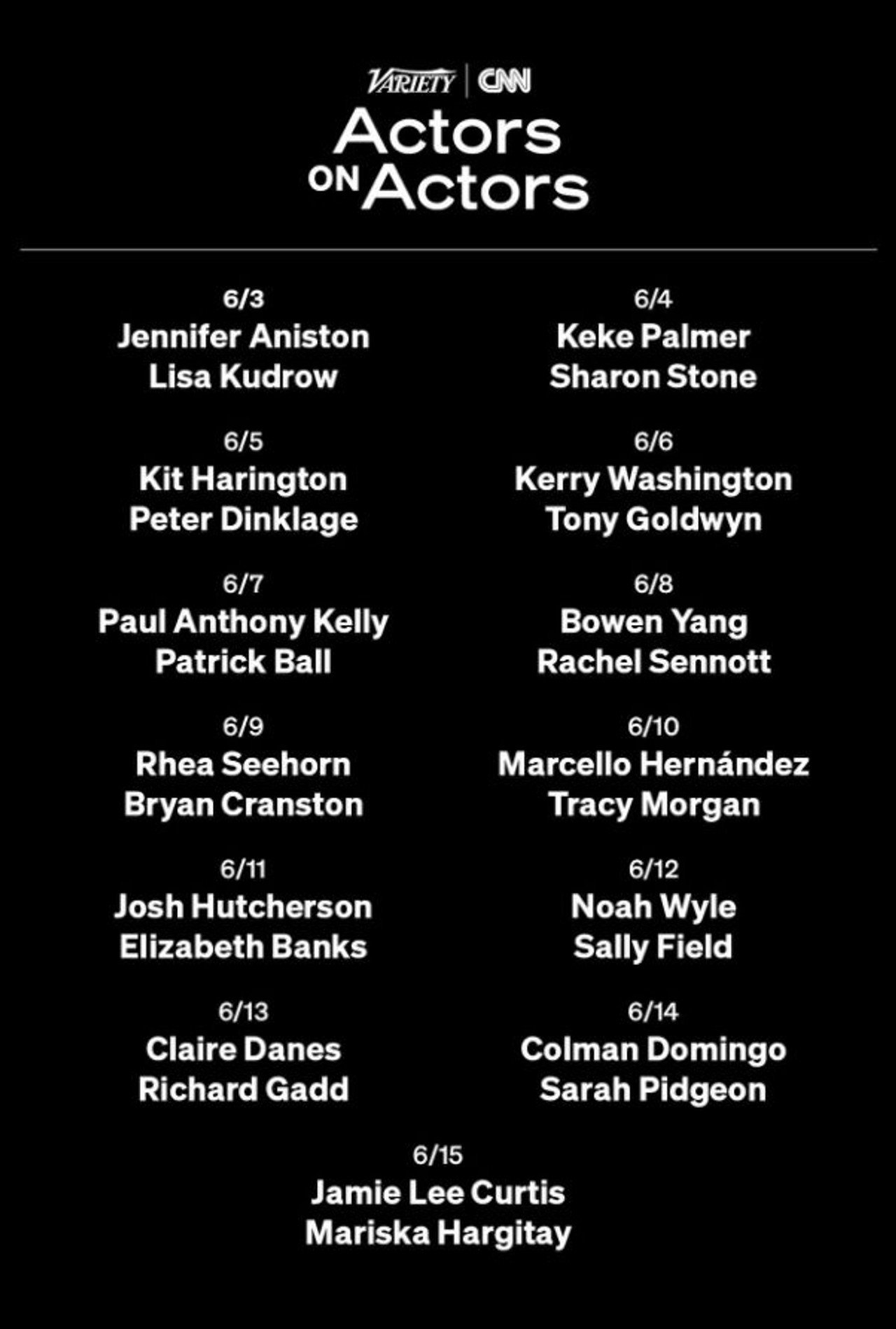 Pôster de Variety & CNN Actors on Actors