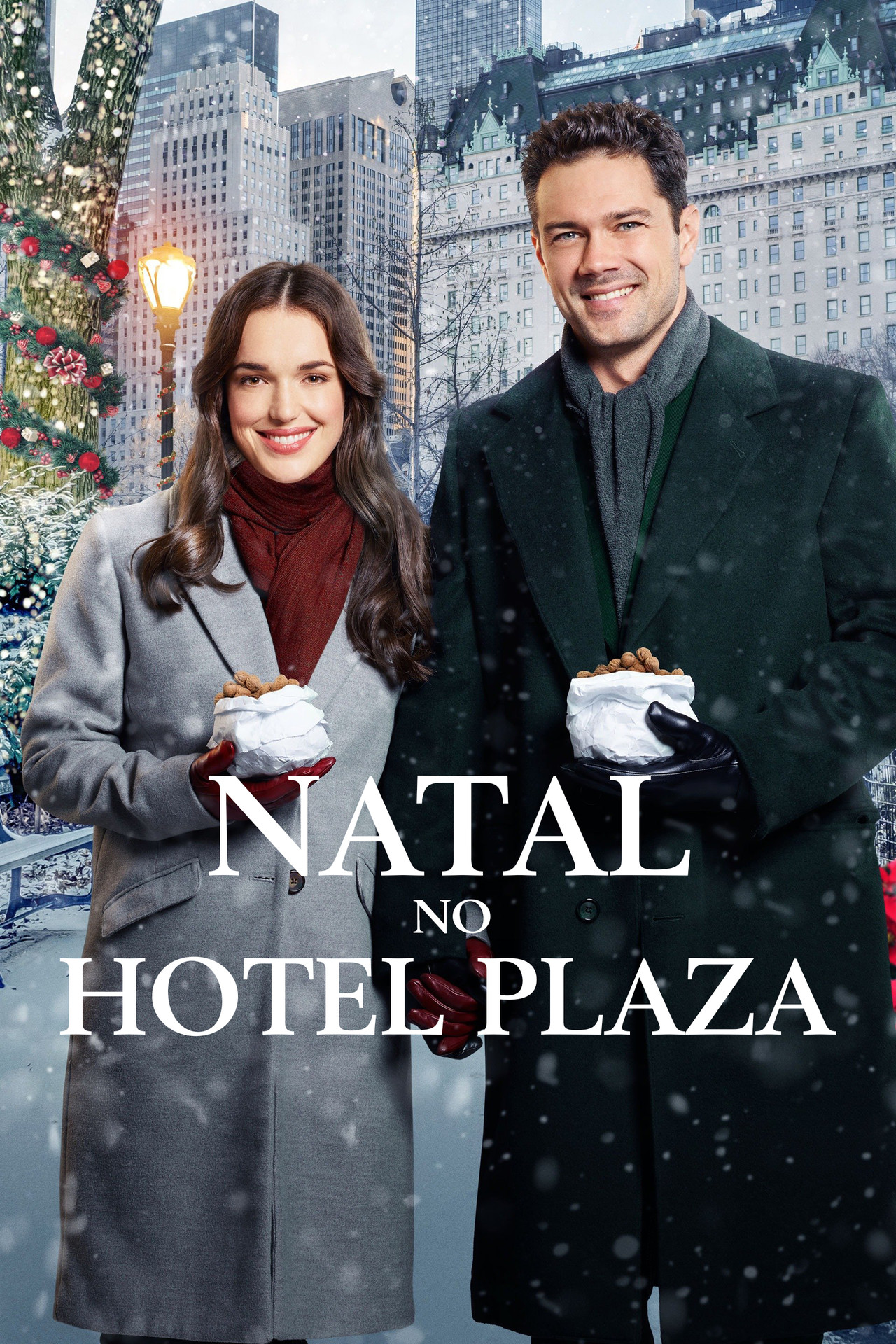 Pôster de Natal no Hotel Plaza