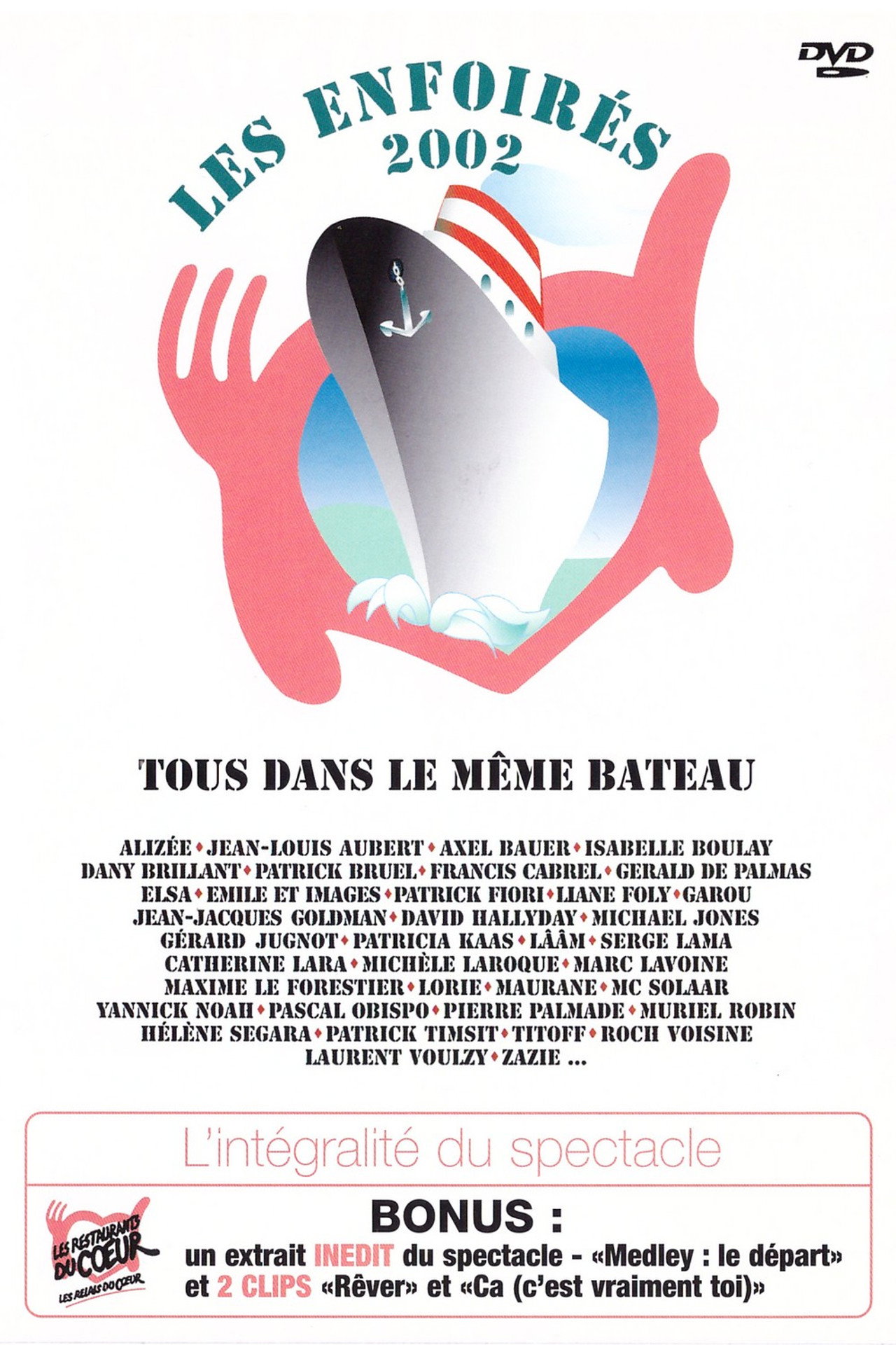 Pôster de Les Enfoirés 2002 - Tous dans le même bateau