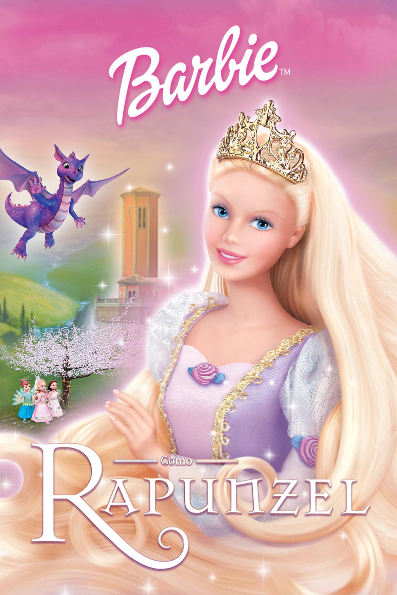 Pôster de Barbie como Rapunzel