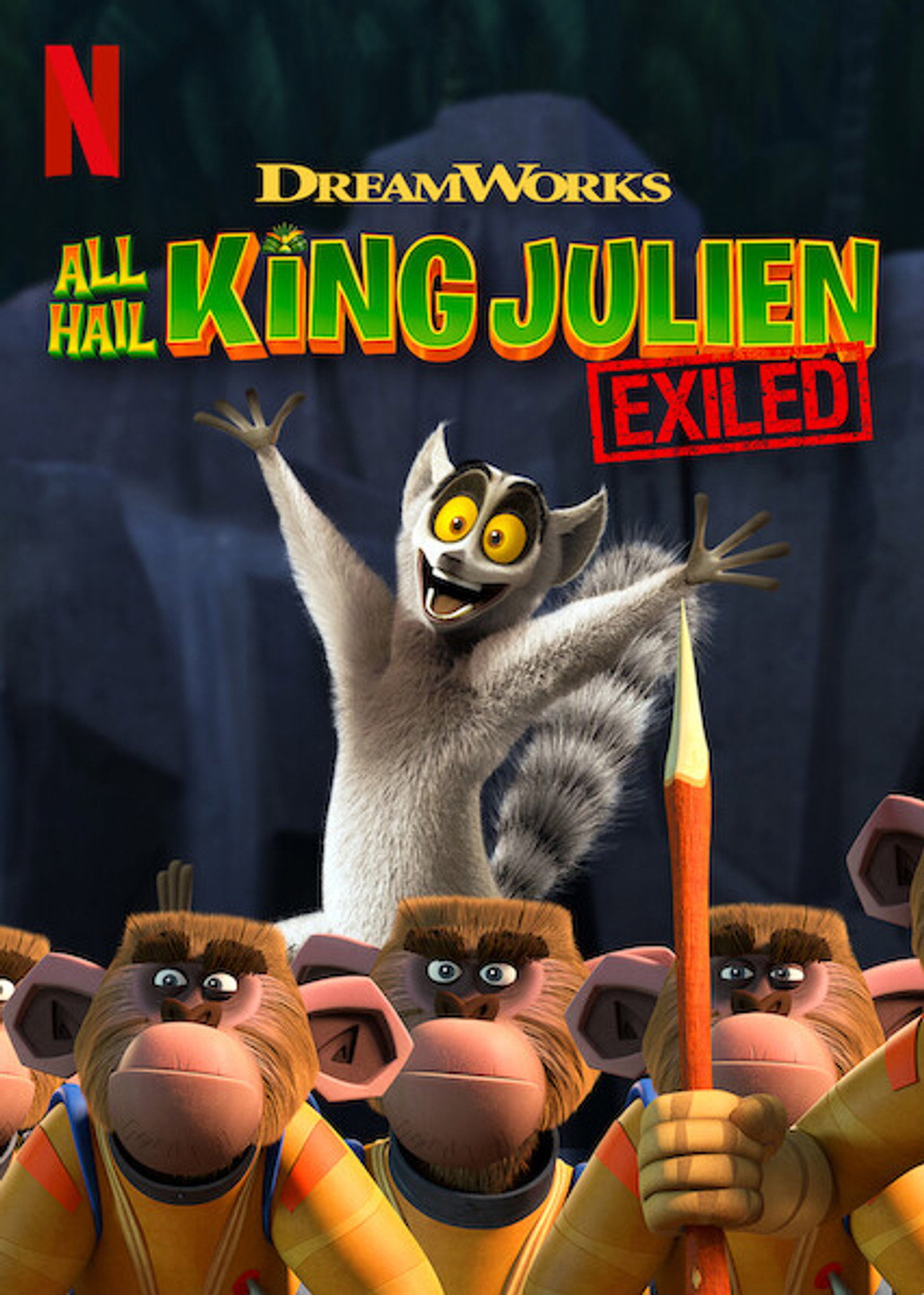 Pôster de Saúdem todos o Rei Julien - Exilado!