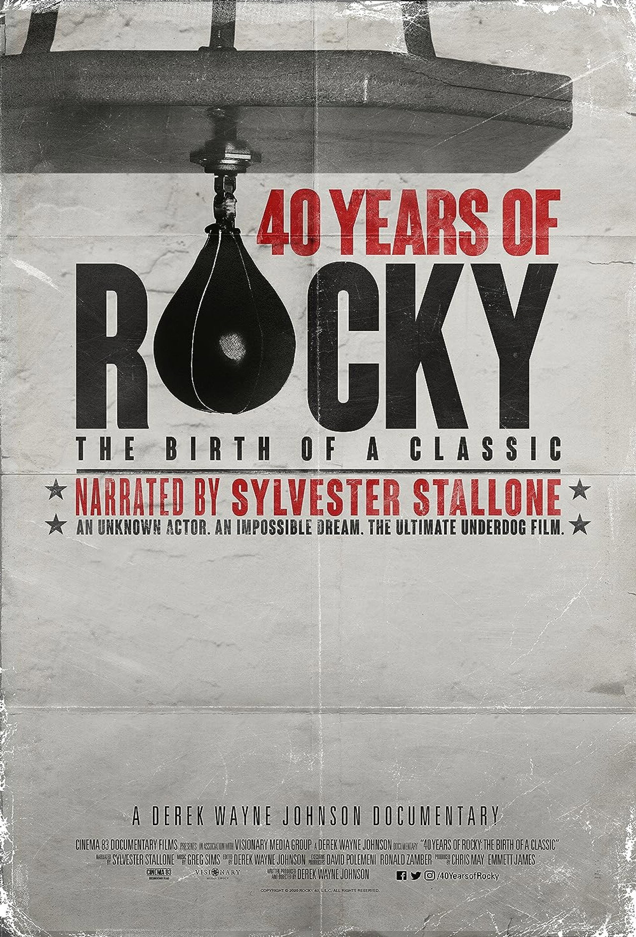 Pôster de 40 Anos de Rocky: O Nascimento de um Clássico