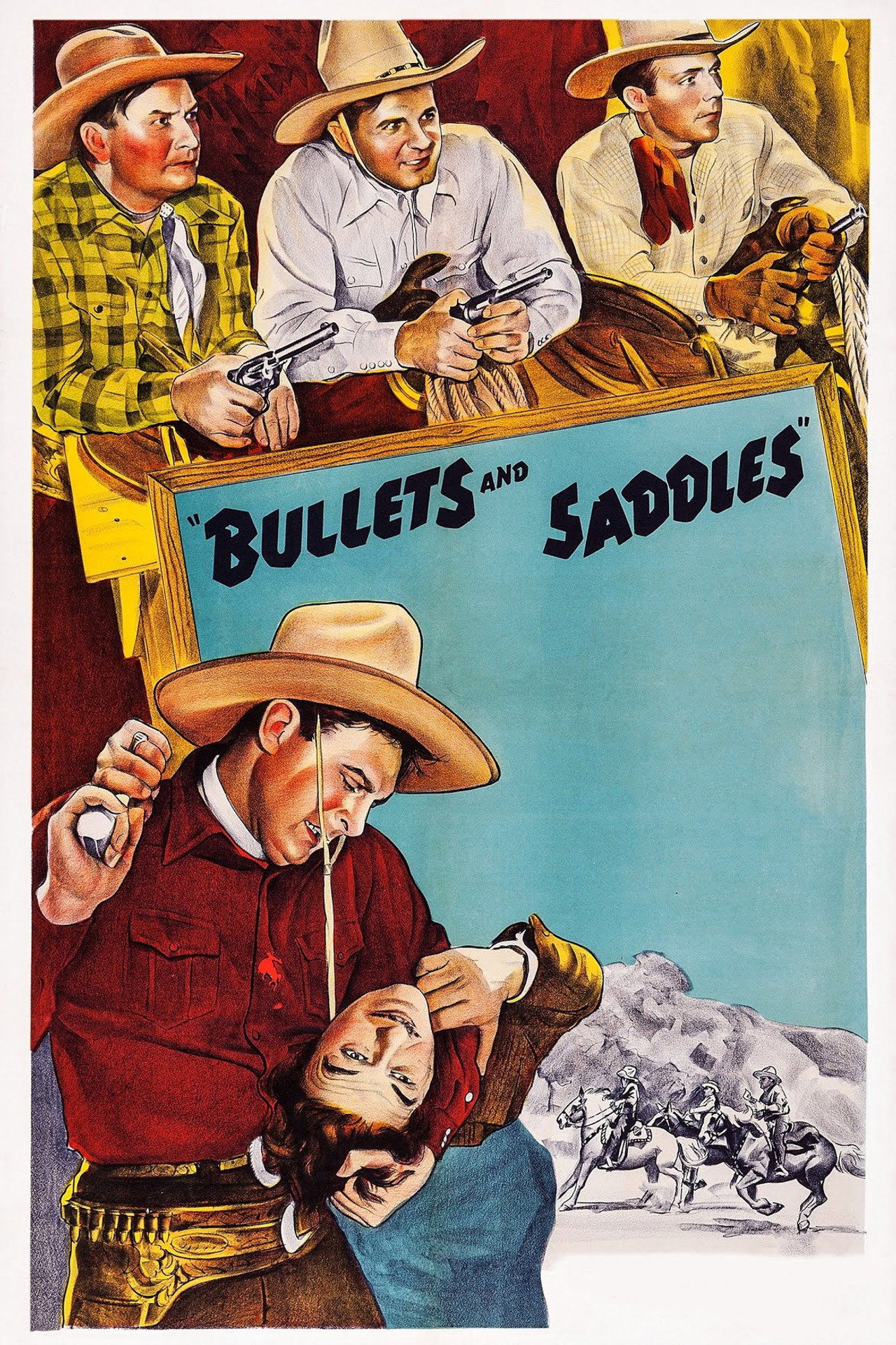 Pôster de Bullets and Saddles