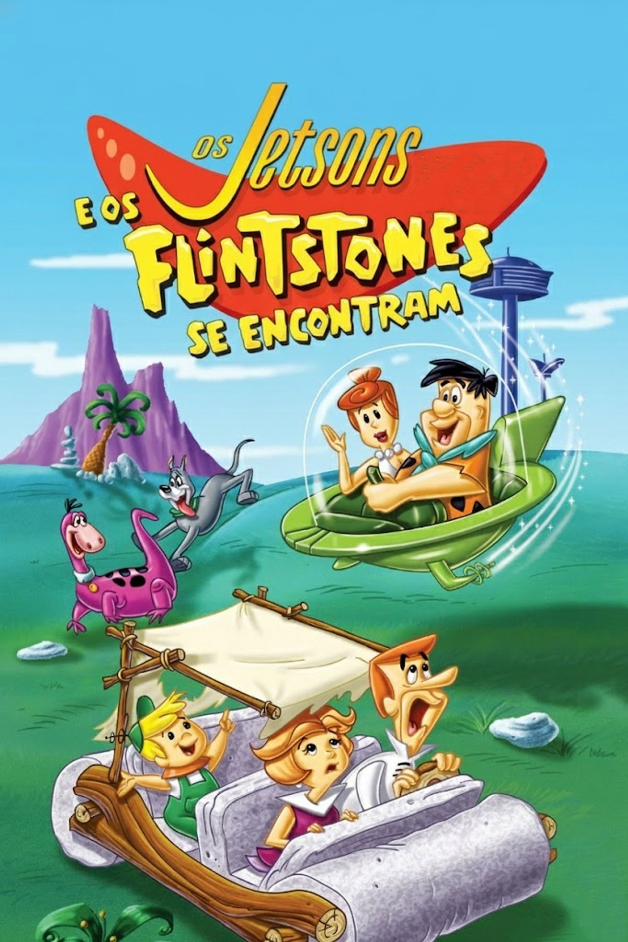 Pôster de Os Jetsons e os Flintstones se Encontram