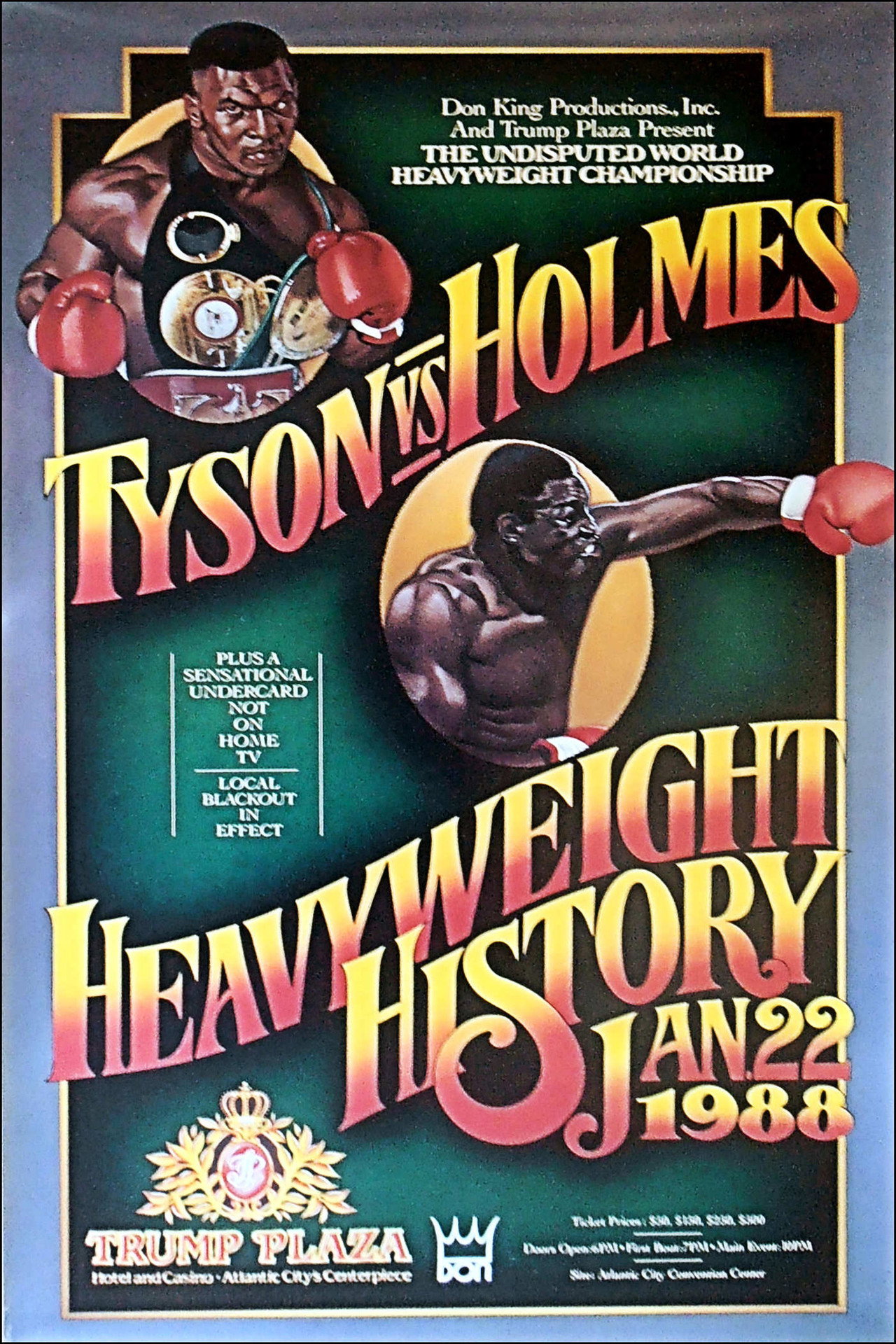 Pôster de Mike Tyson vs Larry Holmes