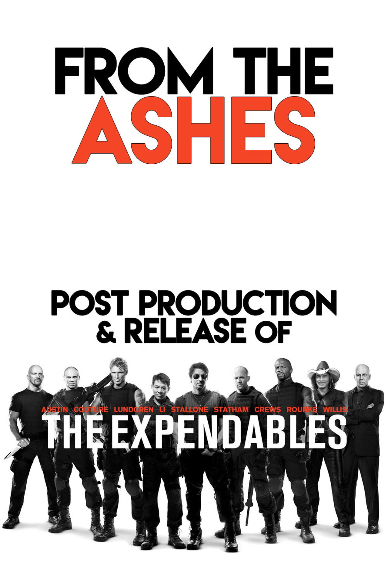 Pôster de From the Ashes: Post-Production and Release of 'The Expendables'
