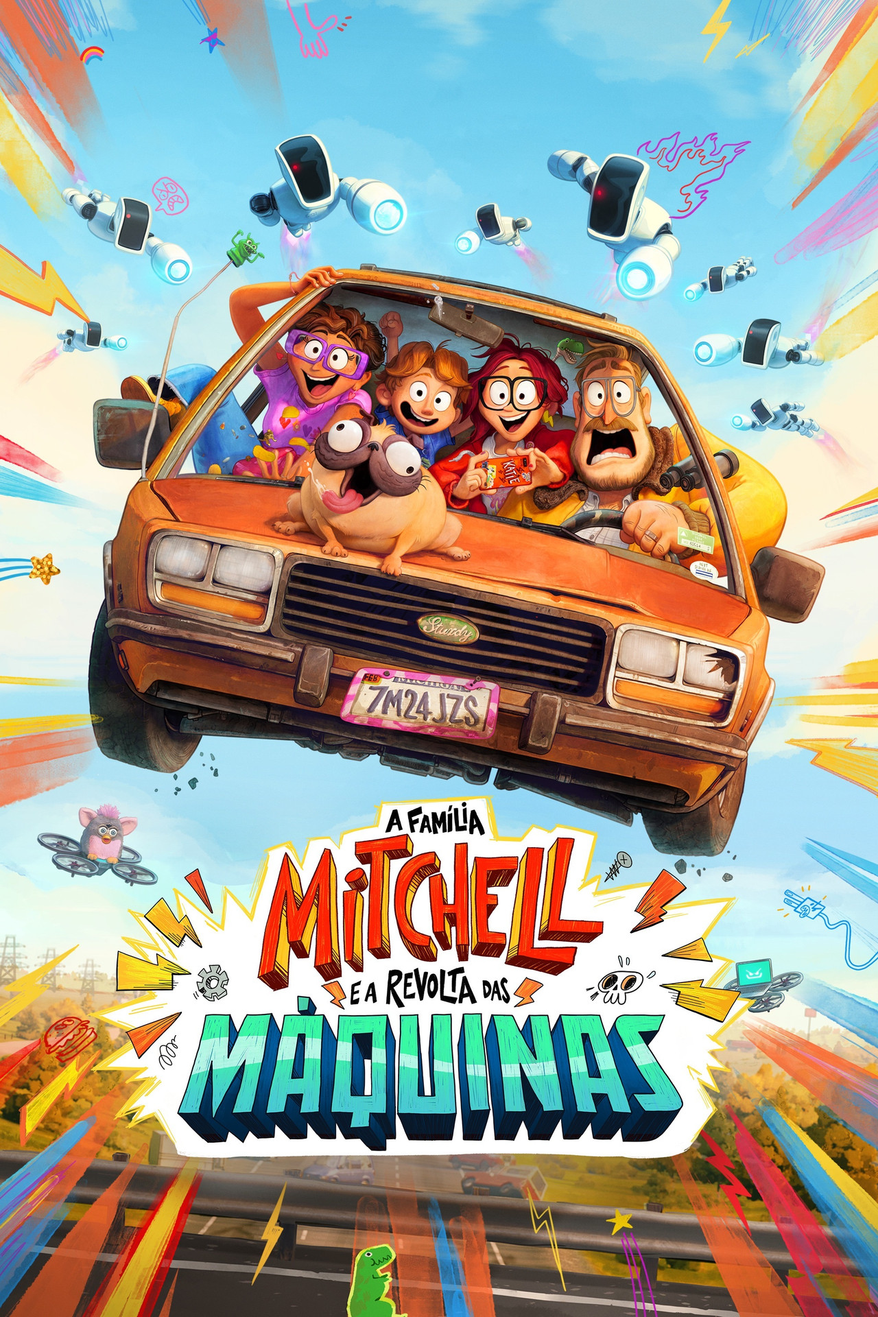 Pôster de A Família Mitchell e a Revolta das Máquinas