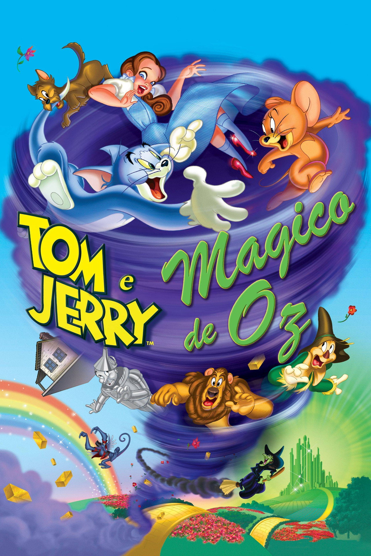 Pôster de Tom e Jerry e O Mágico de Oz
