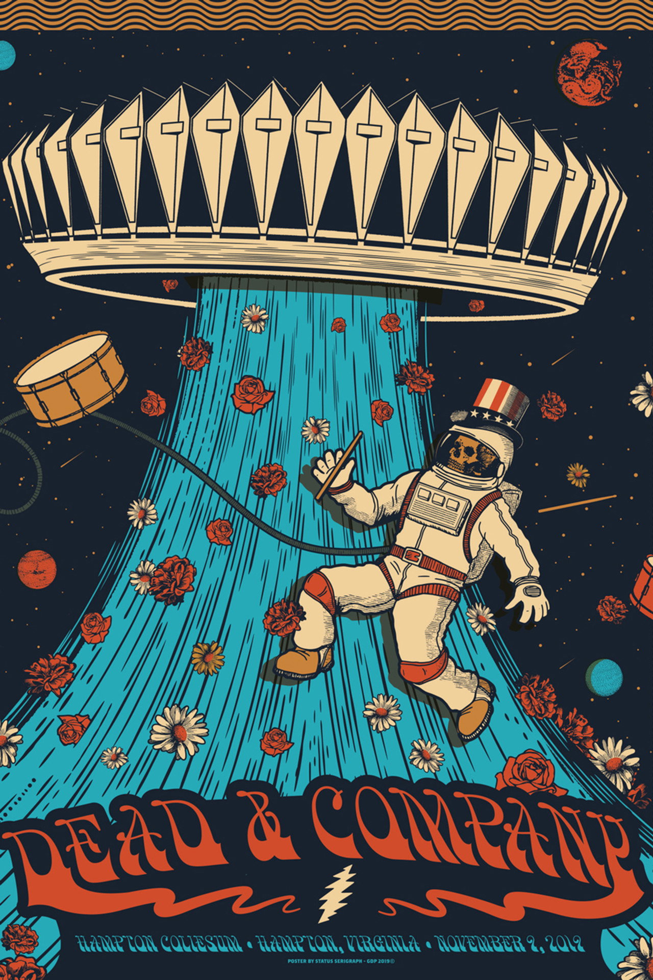 Pôster de Dead & Company: 2019-11-09 Hampton Coliseum, Hampton, VA
