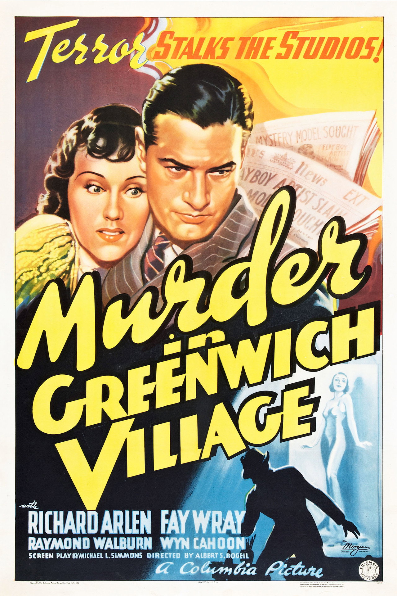 Pôster de Murder in Greenwich Village