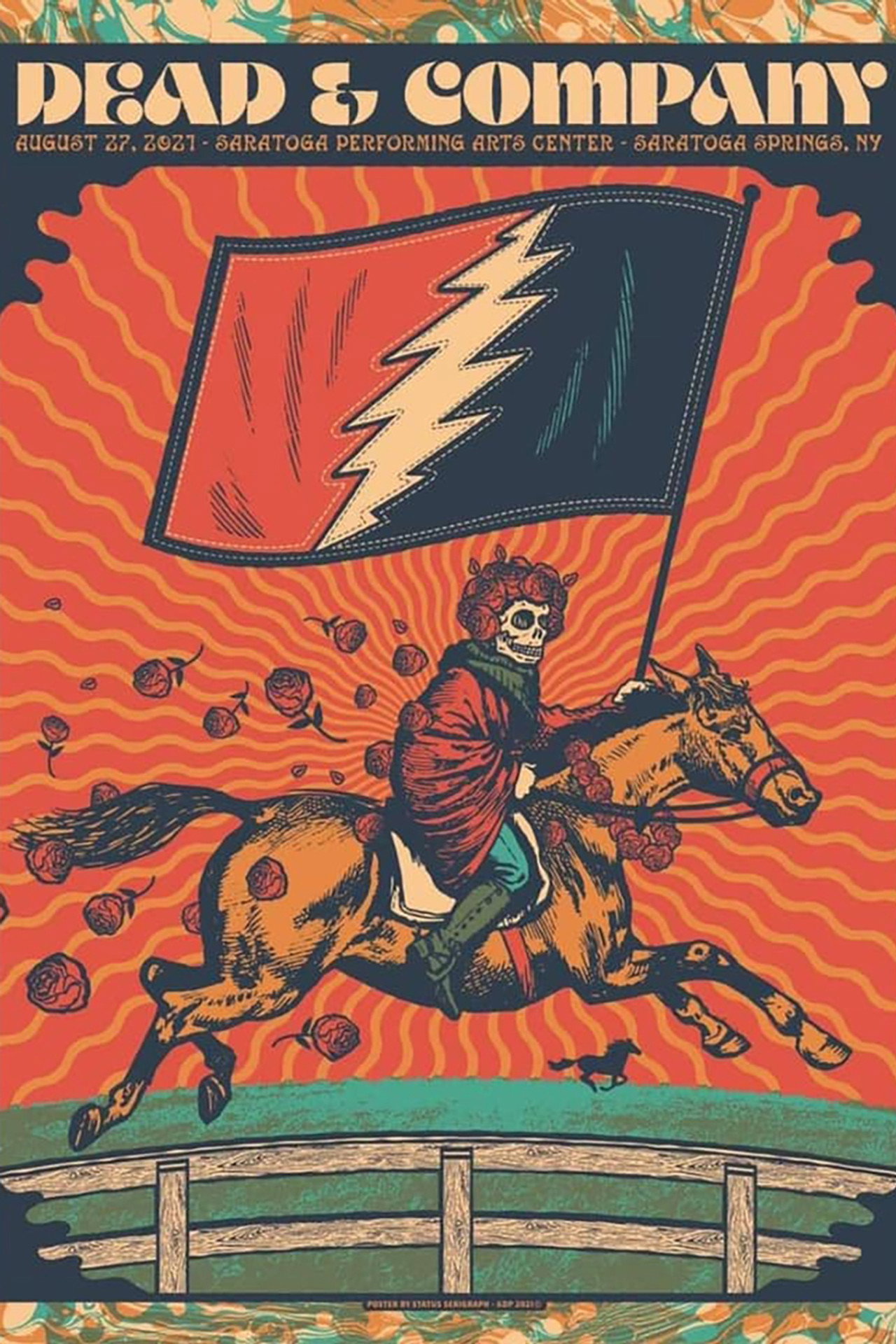 Pôster de Dead & Company: 2021-08-27 Saratoga Performing Arts Center, Saratoga Springs, NY