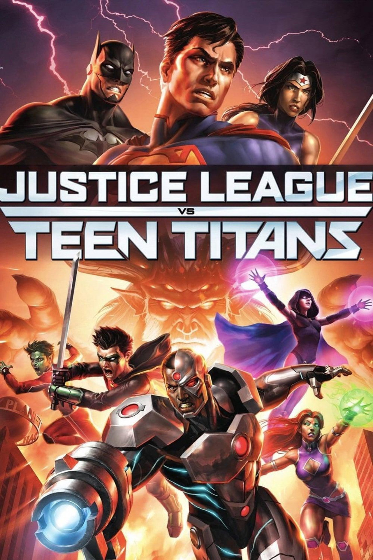 Pôster de Justice League vs. Teen Titans