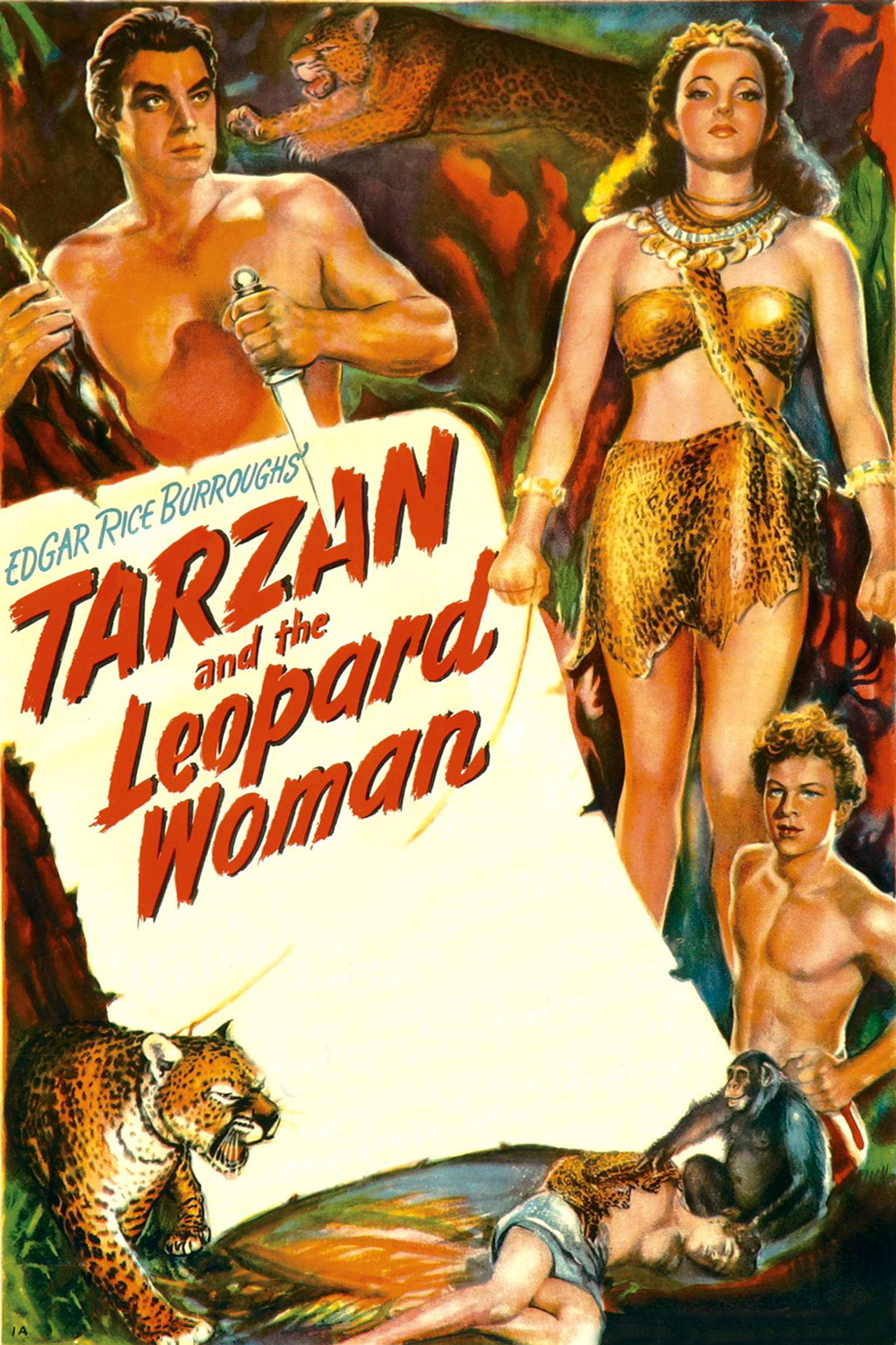 Pôster de Tarzan e a Mulher Leopardo