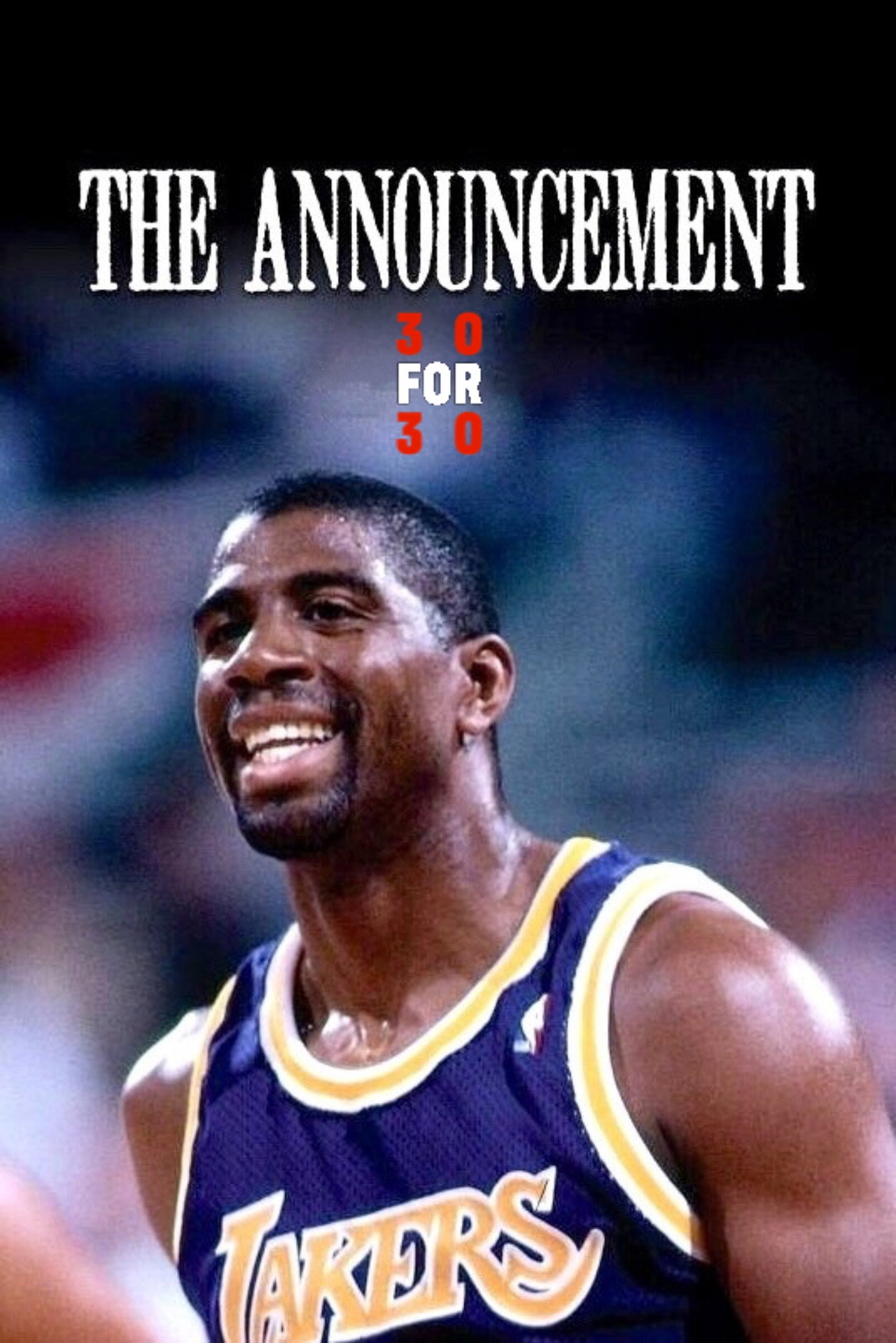 Pôster de Magic Johnson: O Anúncio