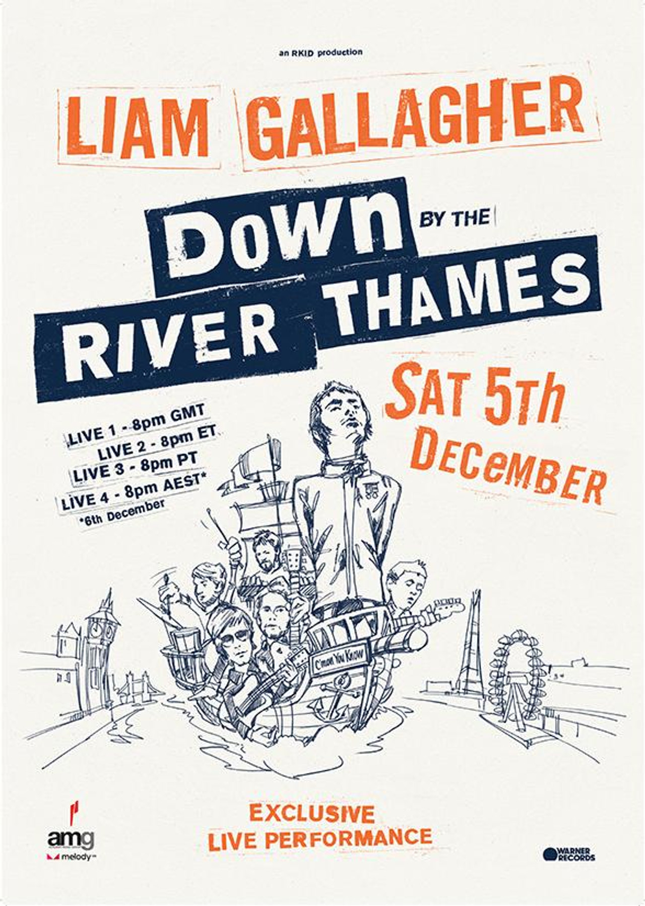 Pôster de Liam Gallagher: Down by the River Thames