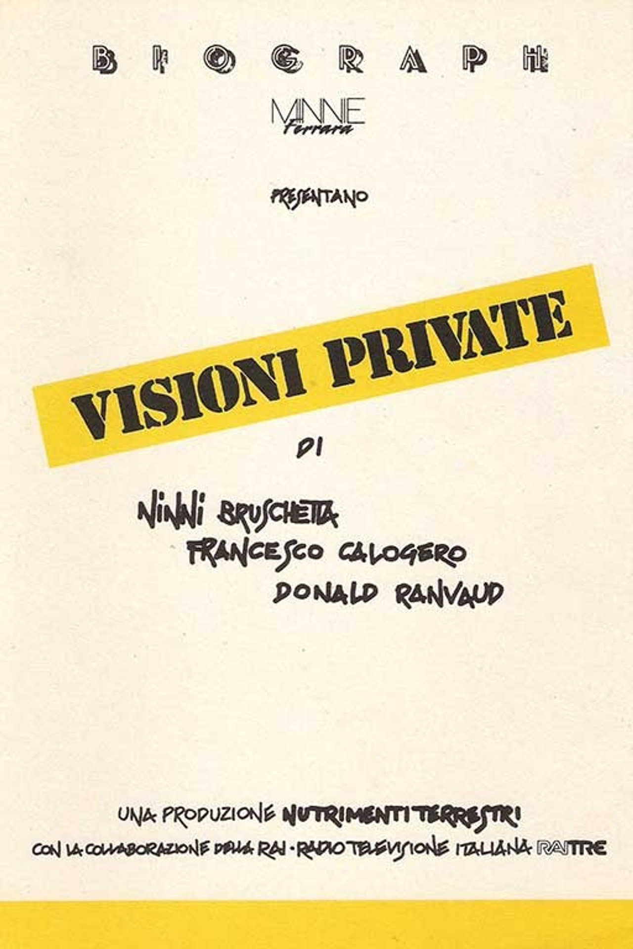 Pôster de Visioni private