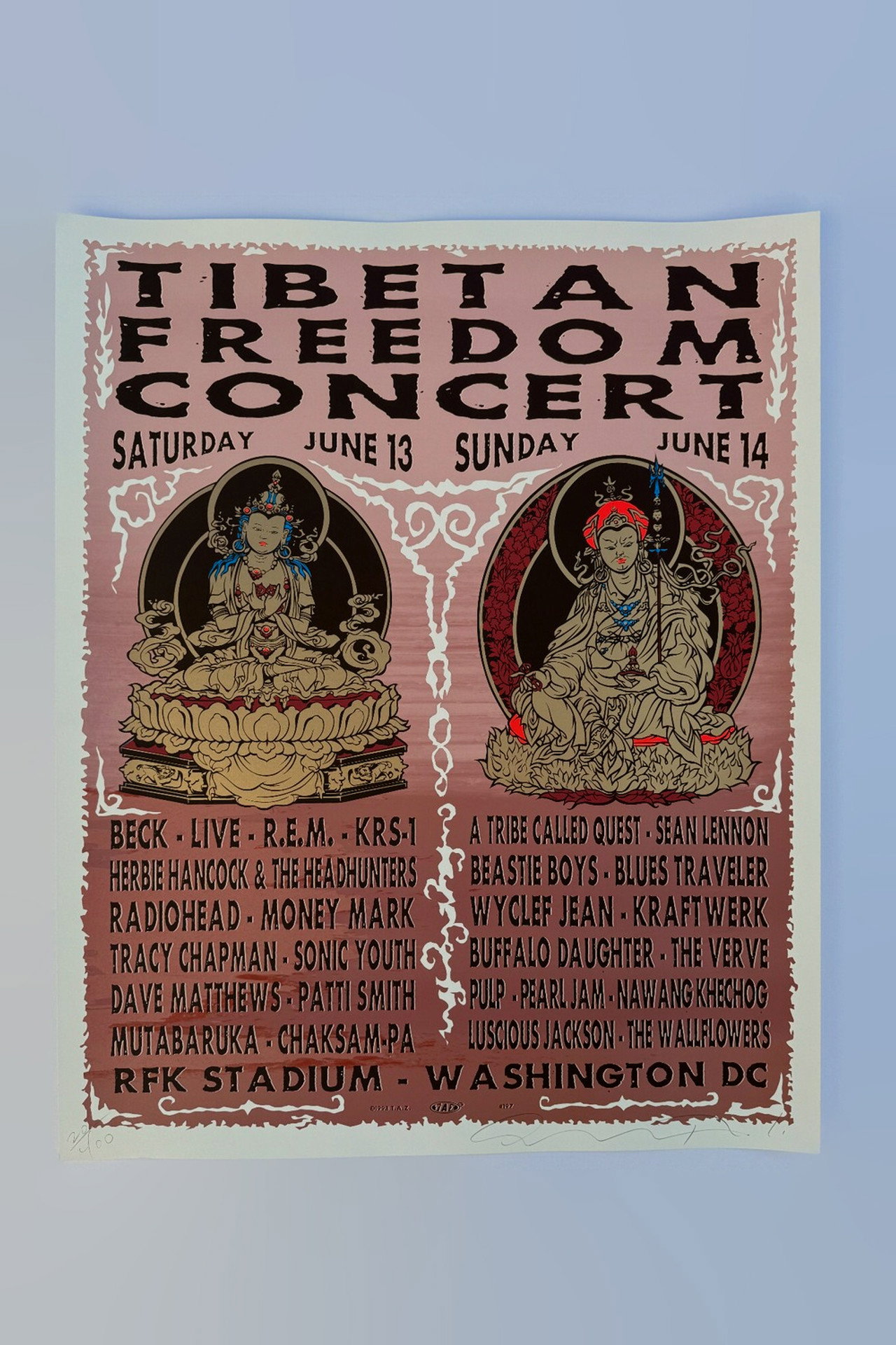 Pôster de Tibetan Freedom Concert