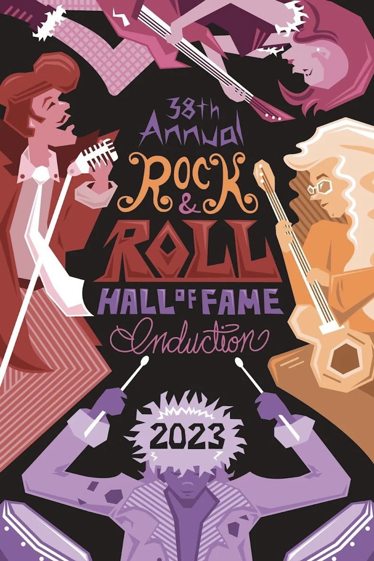 Pôster de 2023 Rock & Roll Hall of Fame Induction Ceremony