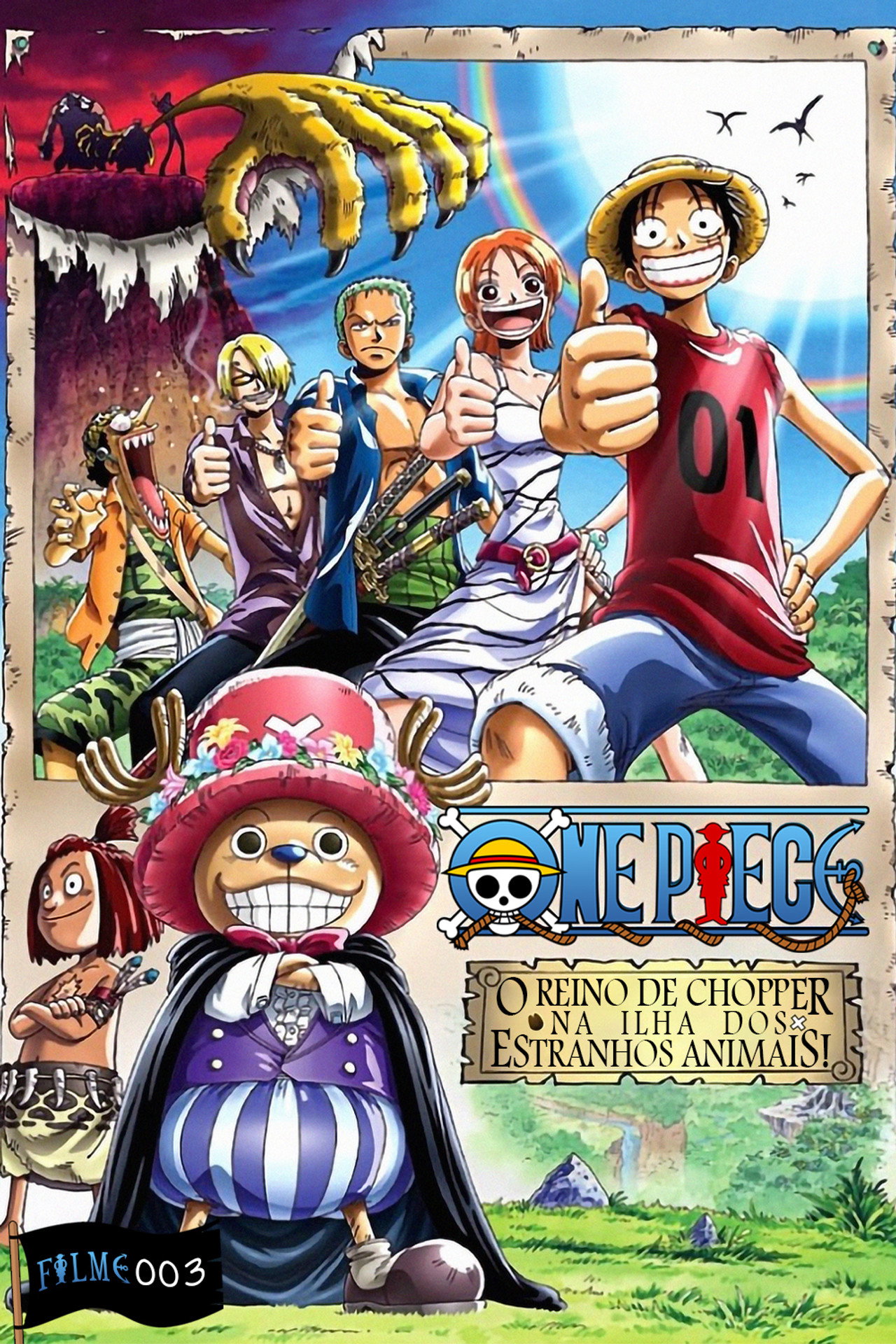 Pôster de One Piece: O Reino de Chopper na Ilha dos Animais Estranhos