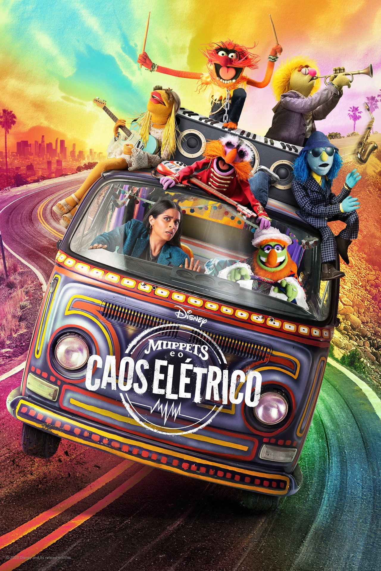 Pôster de Muppets e o Caos Elétrico