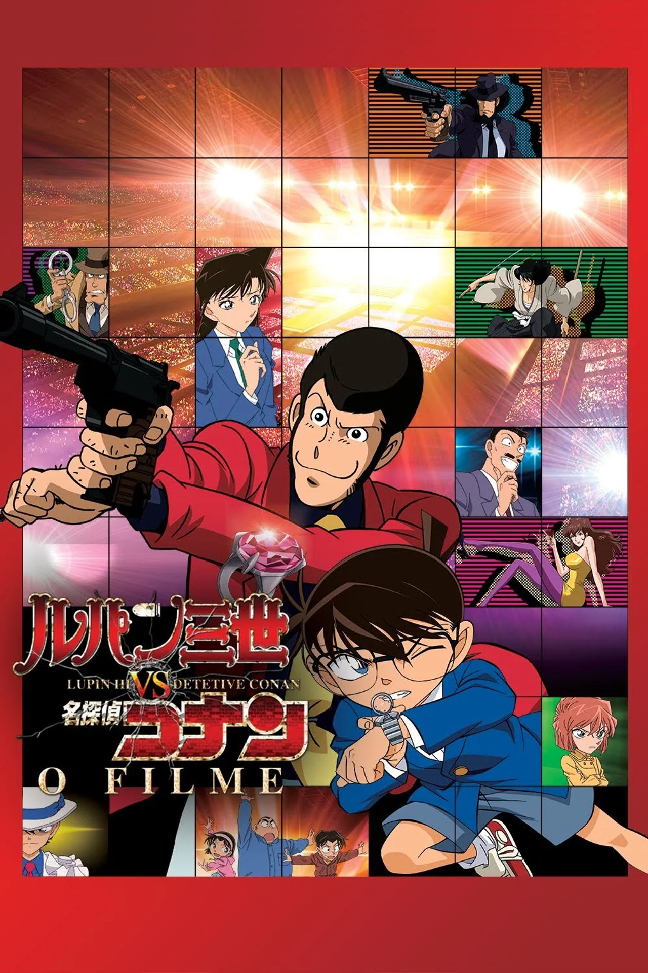 Pôster de Lupin III vs. Detetive Conan: O Filme