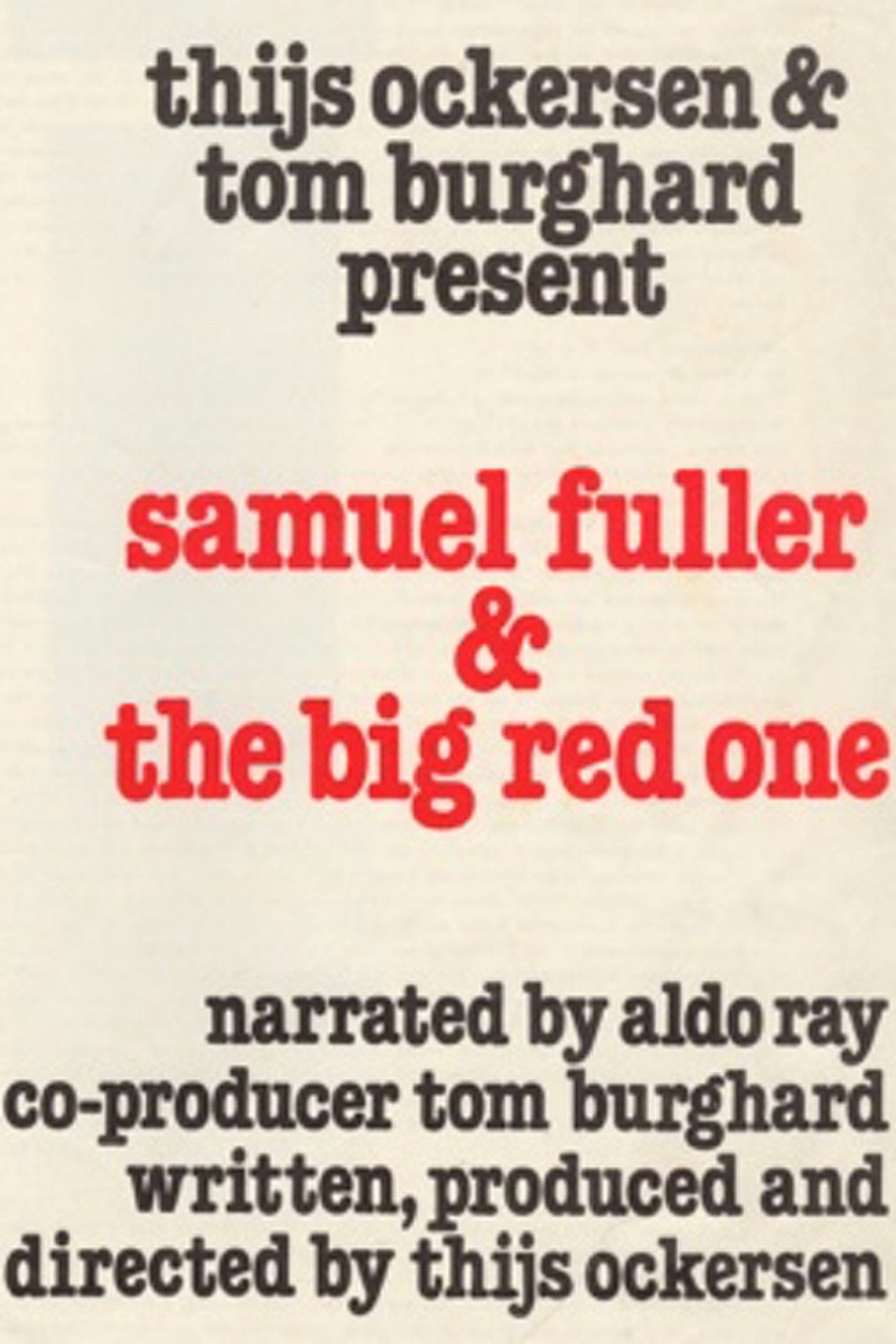 Pôster de Sam Fuller & the Big Red One