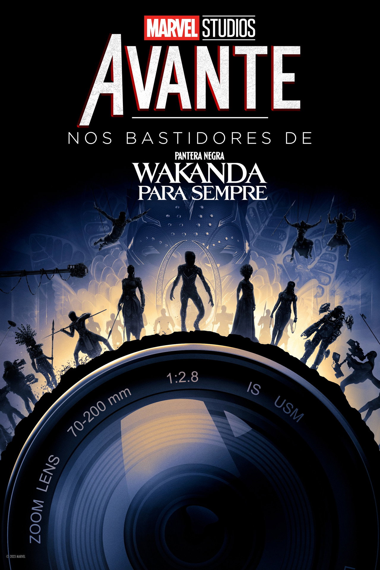 Pôster de Nos Bastidores de Pantera Negra: Wakanda para Sempre