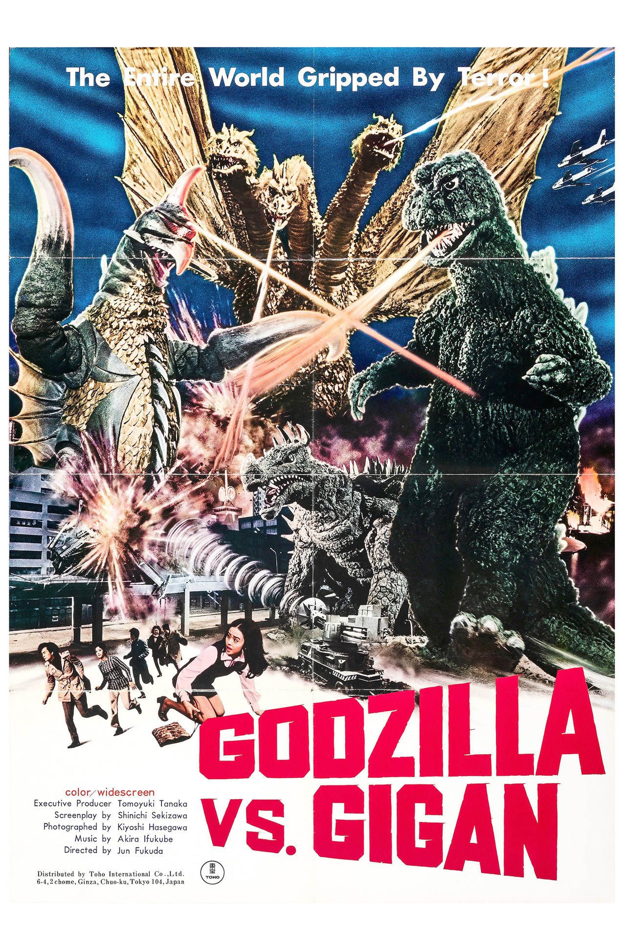 Pôster de Godzilla, O Rei Dos Monstros