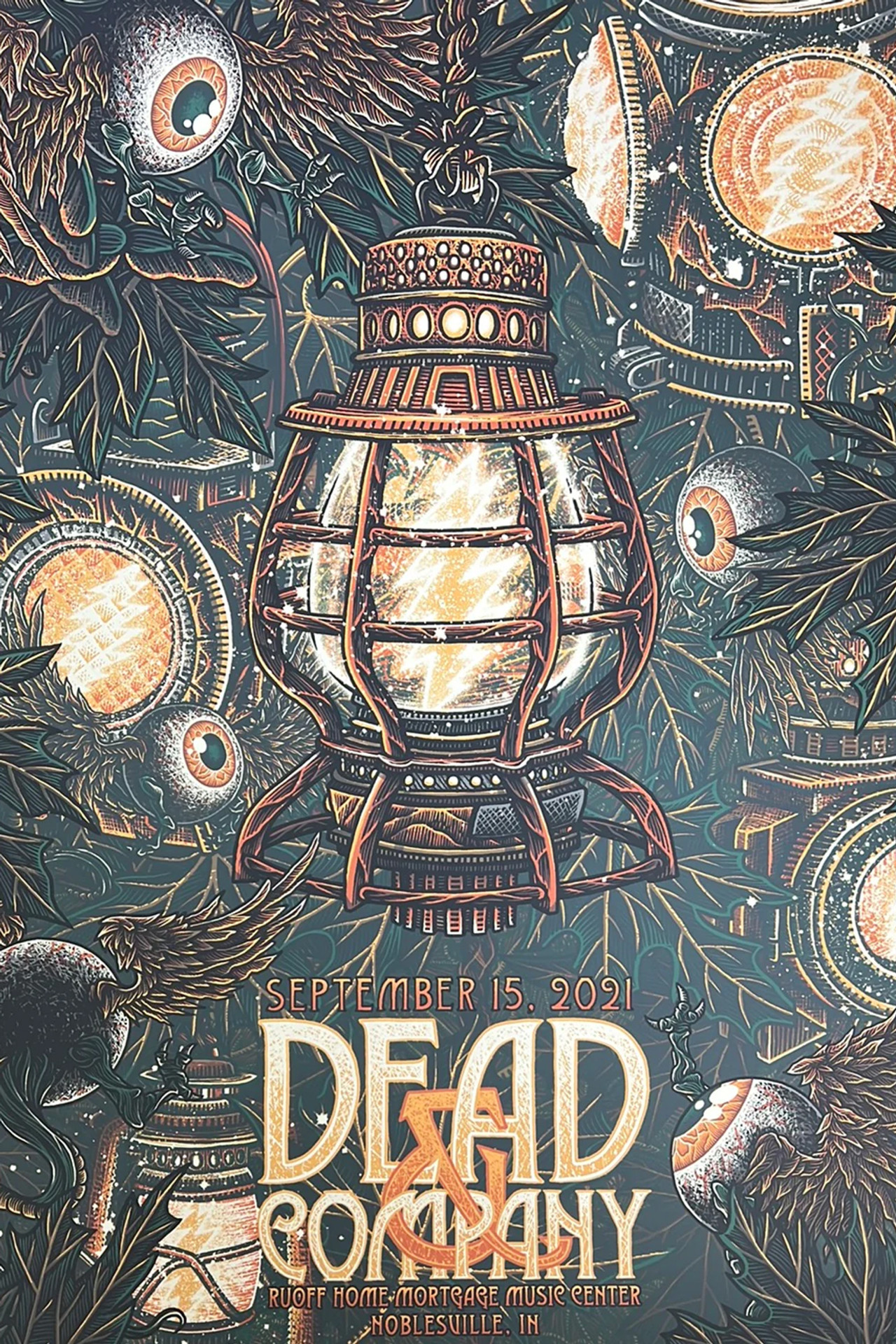 Pôster de Dead & Company: 2021-09-15 Ruoff Home Mortgage Music Center, Noblesville, IN