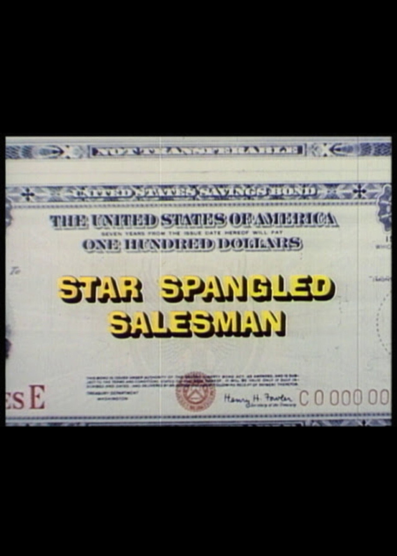 Pôster de Star Spangled Salesman