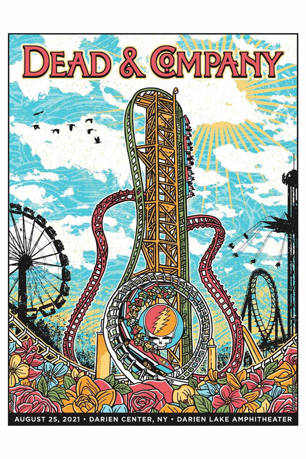 Pôster de Dead & Company: 2021-08-25 Darien Lake Amphitheater, Darien Center, NY
