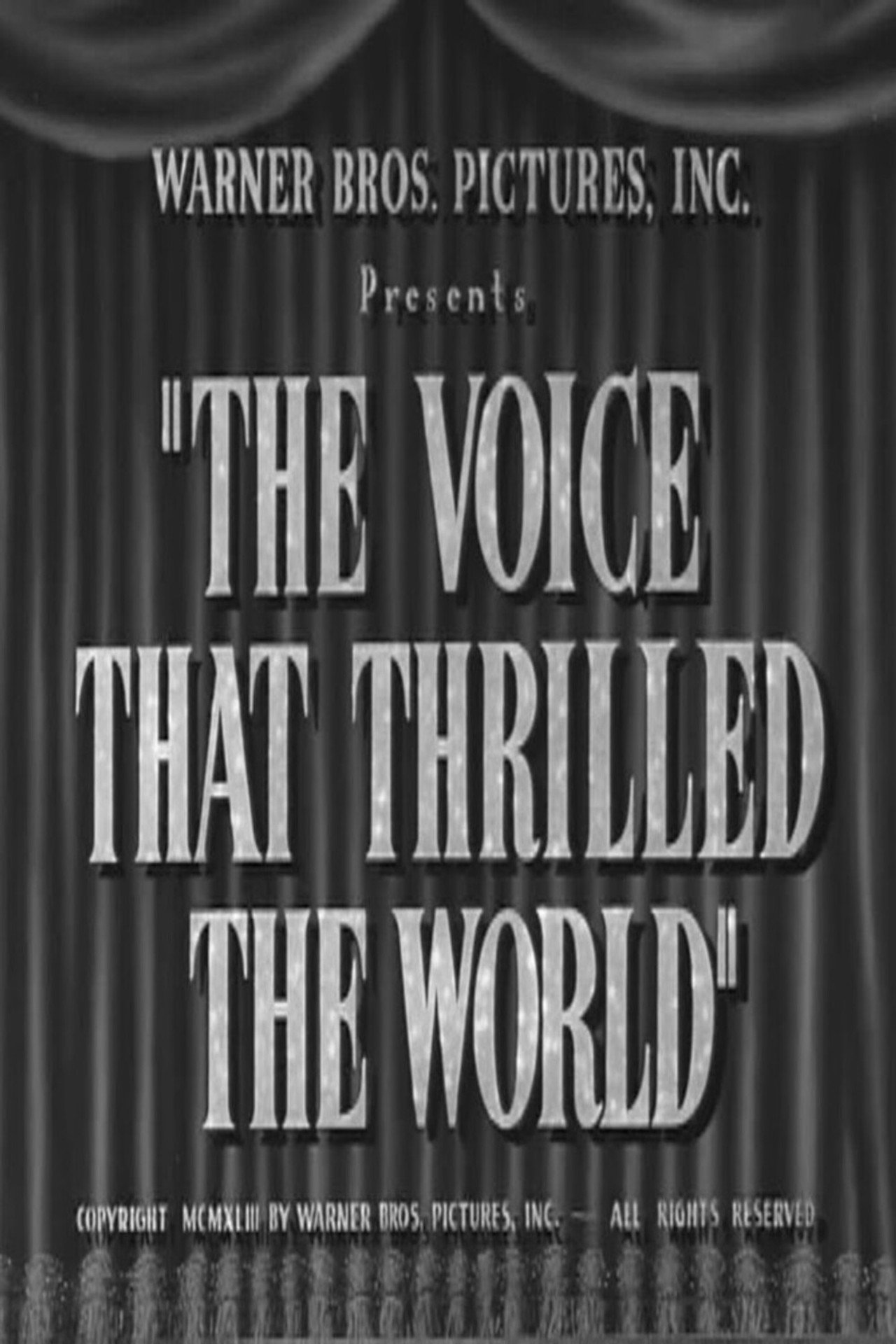 Pôster de The Voice That Thrilled the World
