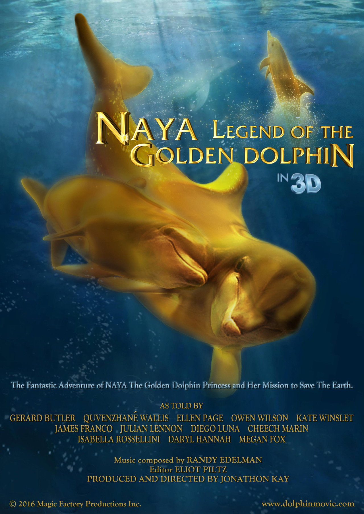Pôster de Naya: A Lenda do Golfinho Dourado