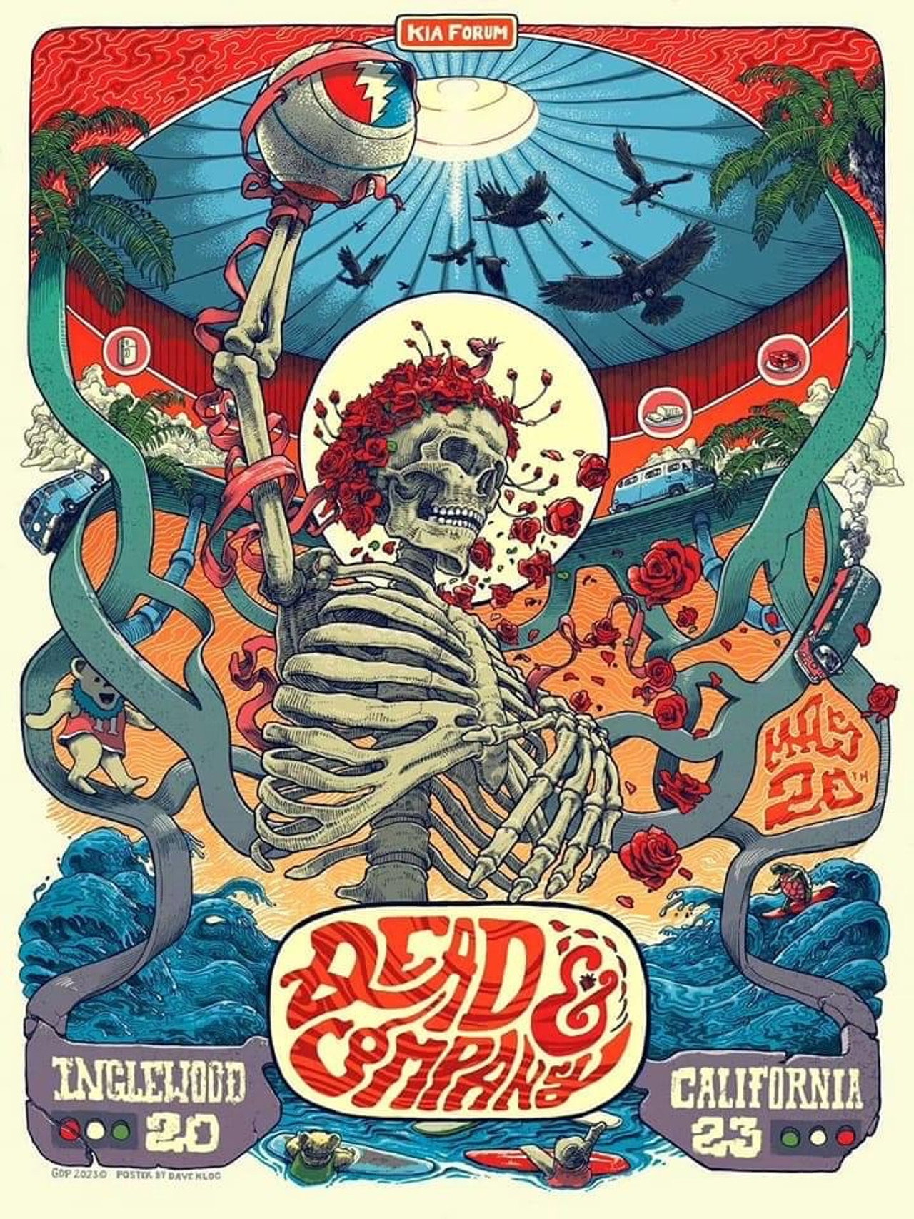 Pôster de Dead & Company: 2023-05-20 Kia Forum, Inglewood, CA, USA