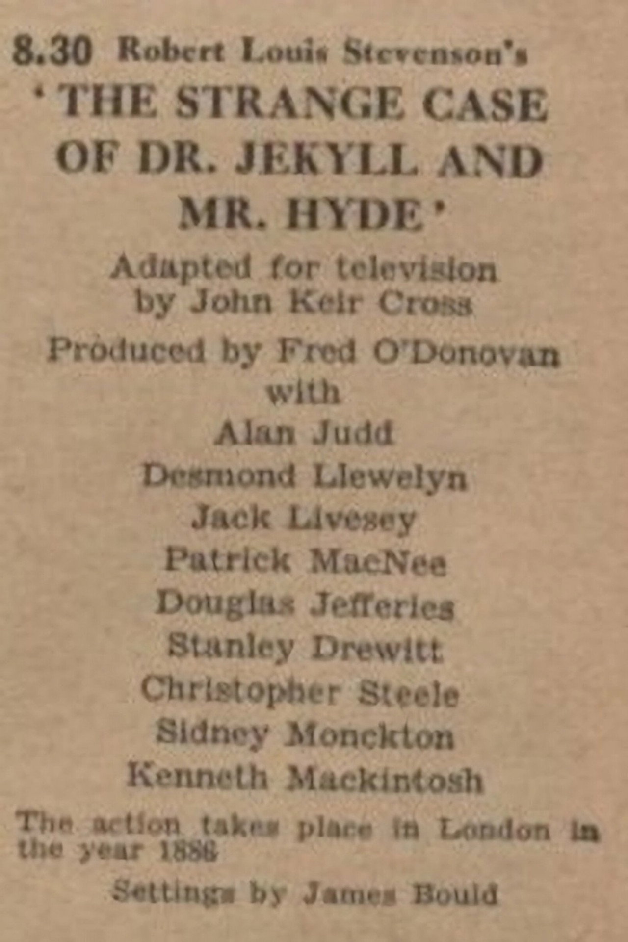 Pôster de The Strange Case of Dr. Jekyll and Mr. Hyde