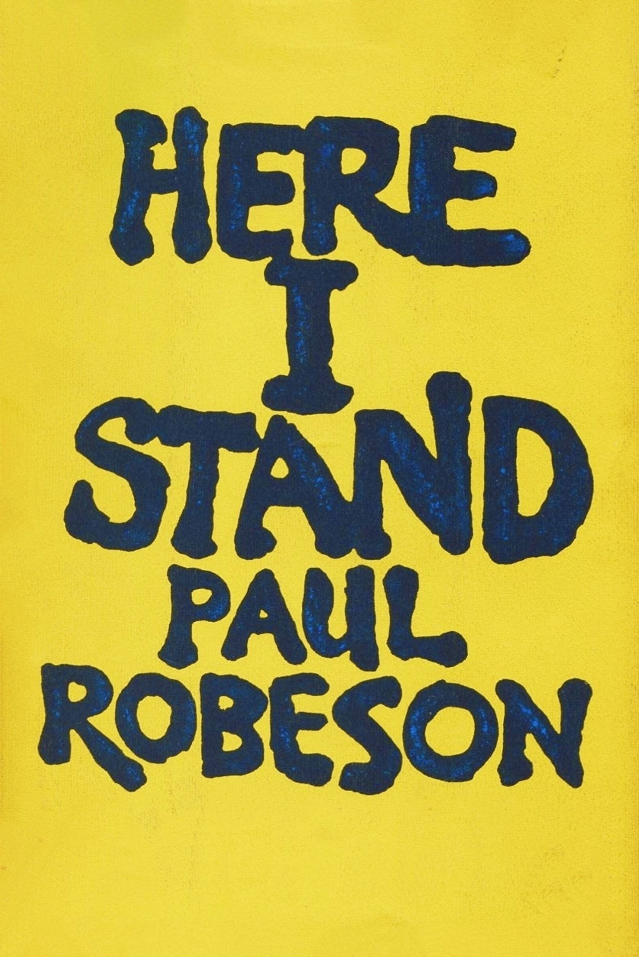 Pôster de Paul Robeson: Here I Stand